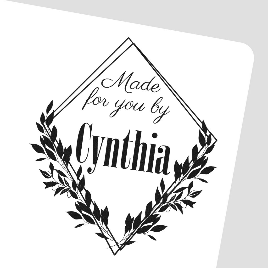 Crafted Elegance by Custom-Made Handmade Rubber Stamp