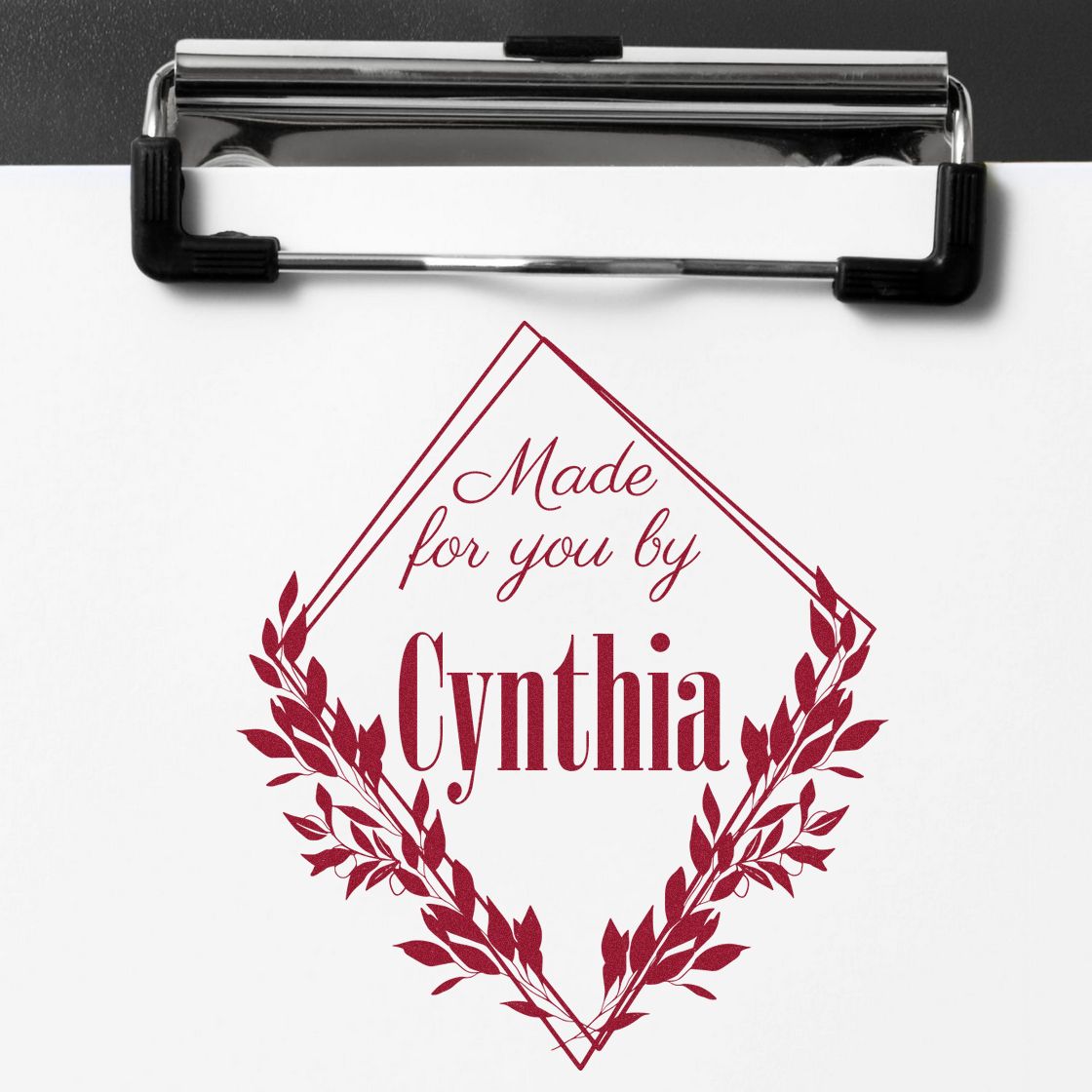 Crafted Elegance by Custom-Made Handmade Rubber Stamp