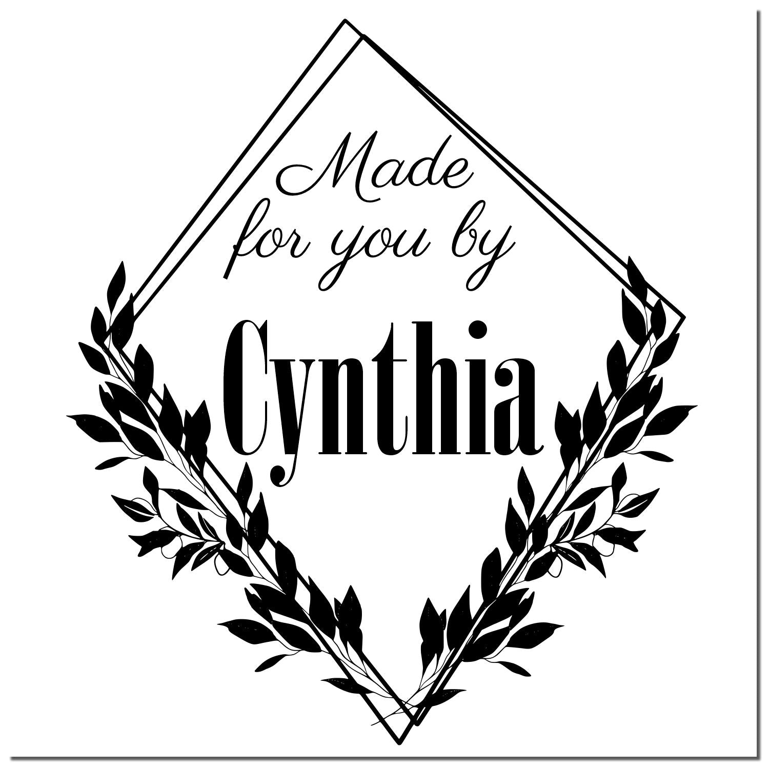Crafted Elegance by Custom-Made Handmade Rubber Stamp