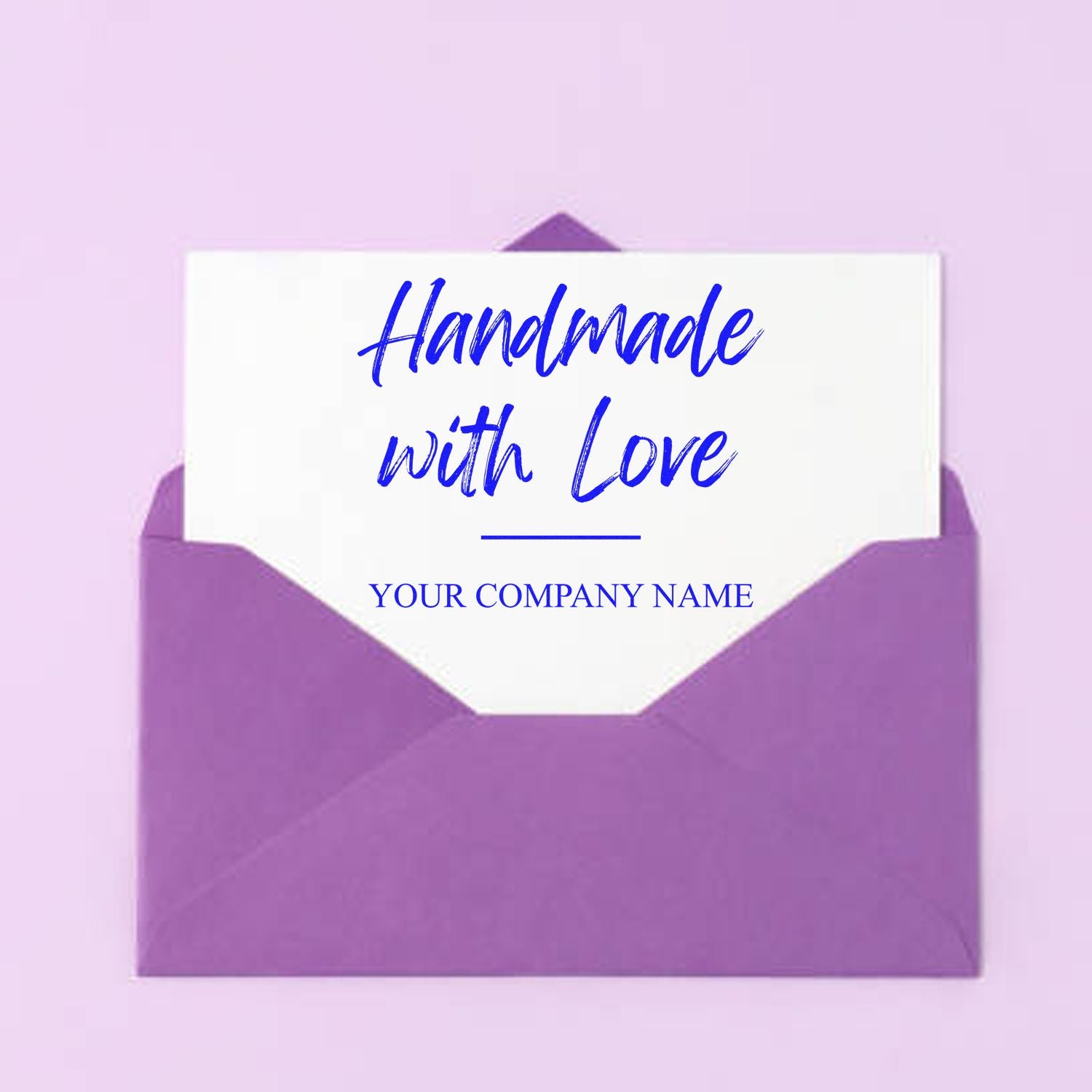 Fashioned with Heart Custom Handmade Rubber Stamp