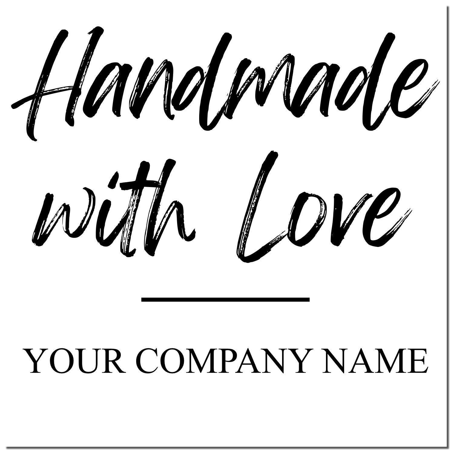 Fashioned with Heart Custom Handmade Rubber Stamp