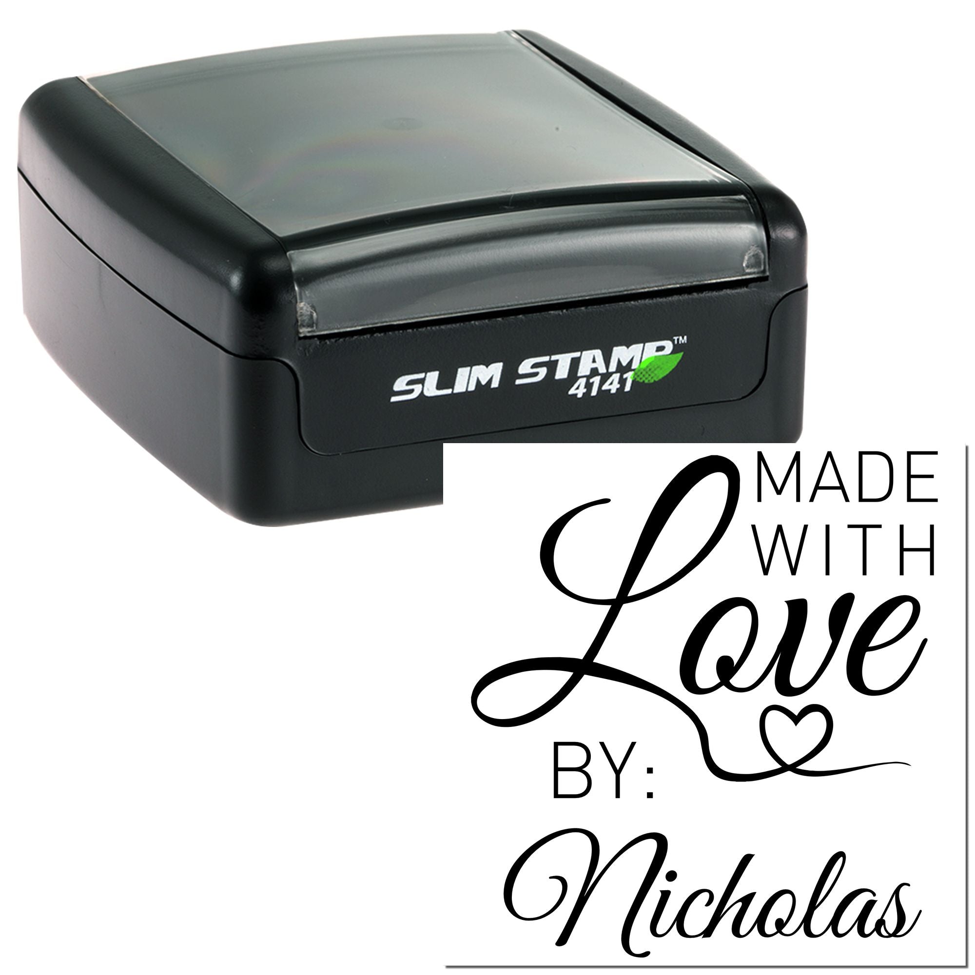 Handcrafted with Heart Customized Maker Rubber Stamp - Engineer Seal Stamps