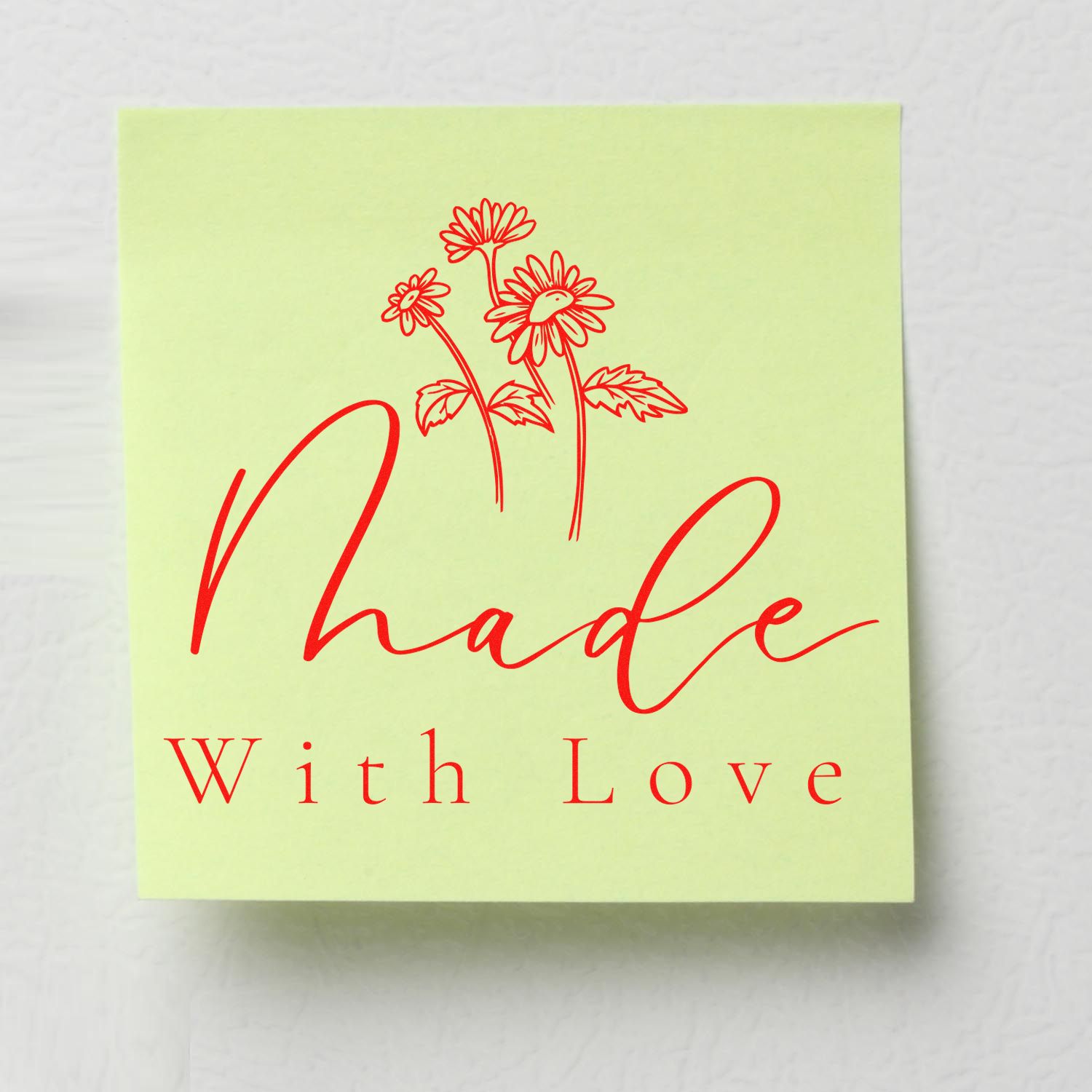 Blossom of Love Personalizable Handmade Rubber Stamp - Engineer Seal Stamps