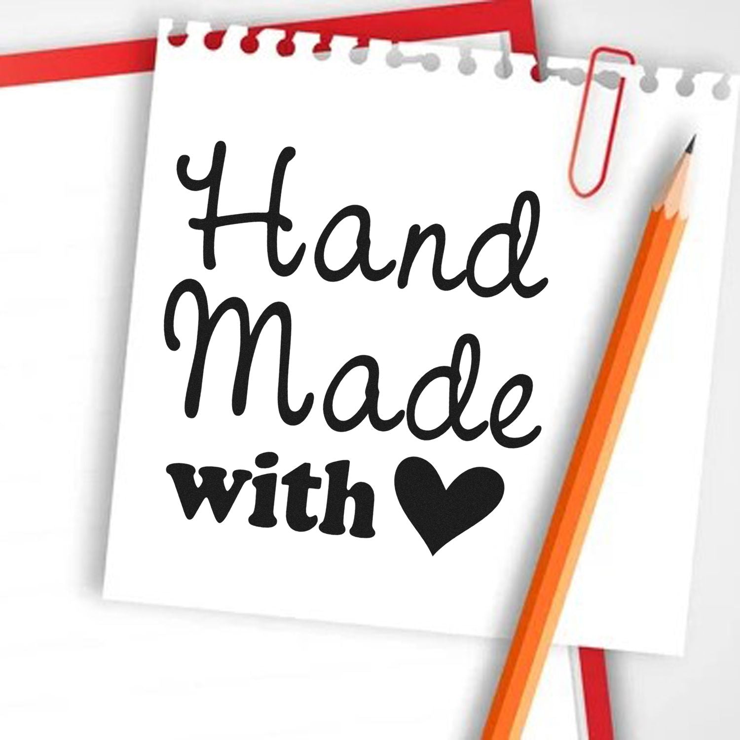 Made with Heart Personalized Maker Stamp - Engineer Seal Stamps