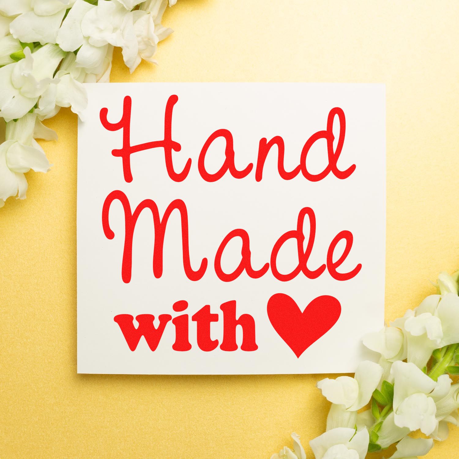 Made with Heart Personalized Maker Stamp - Engineer Seal Stamps