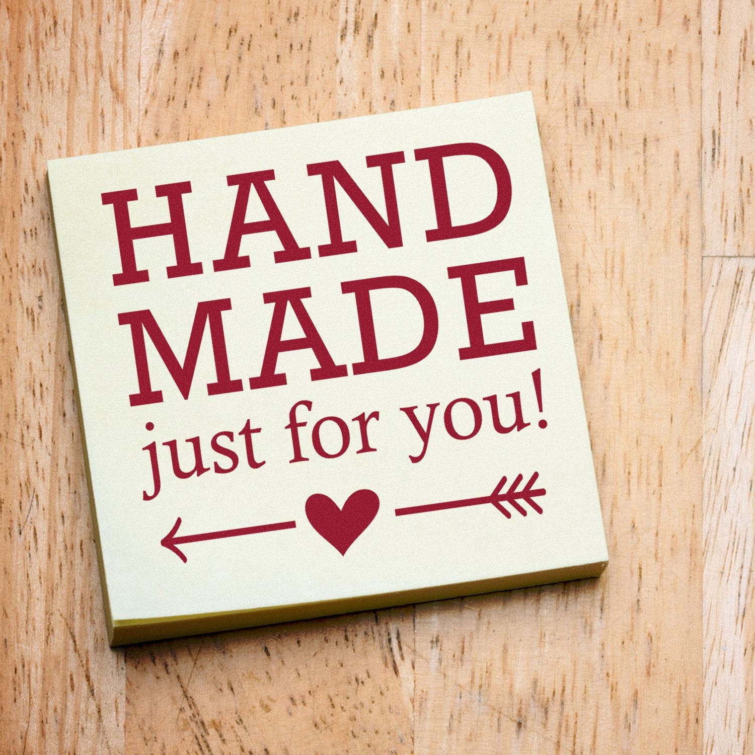 Crafted with Love Custom-Made Maker Stamp