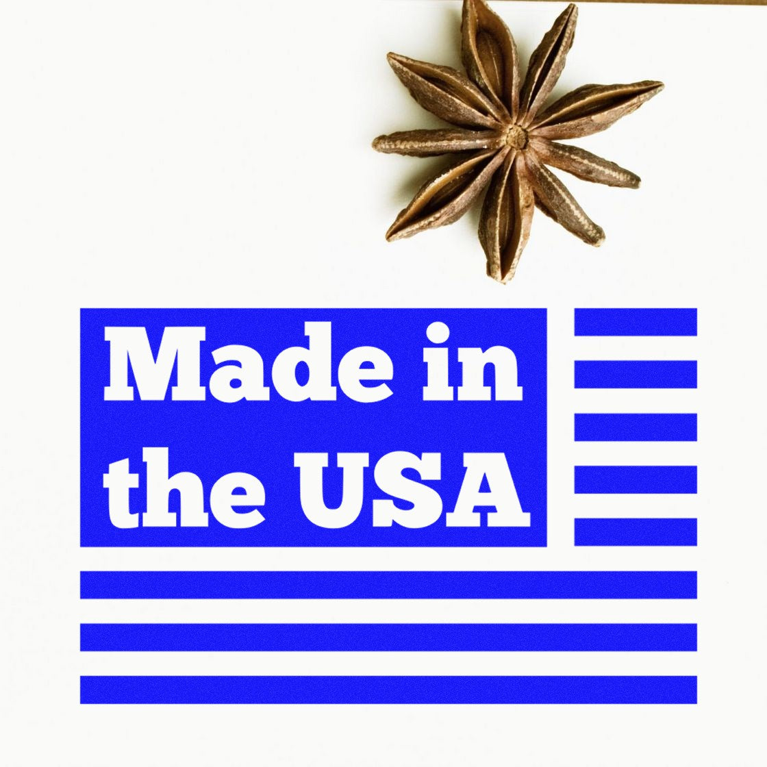 Self-Inking Patriotic Pride Made in the USA Stamp featuring bold blue text and stripes, perfect for adding a patriotic touch to your projects.