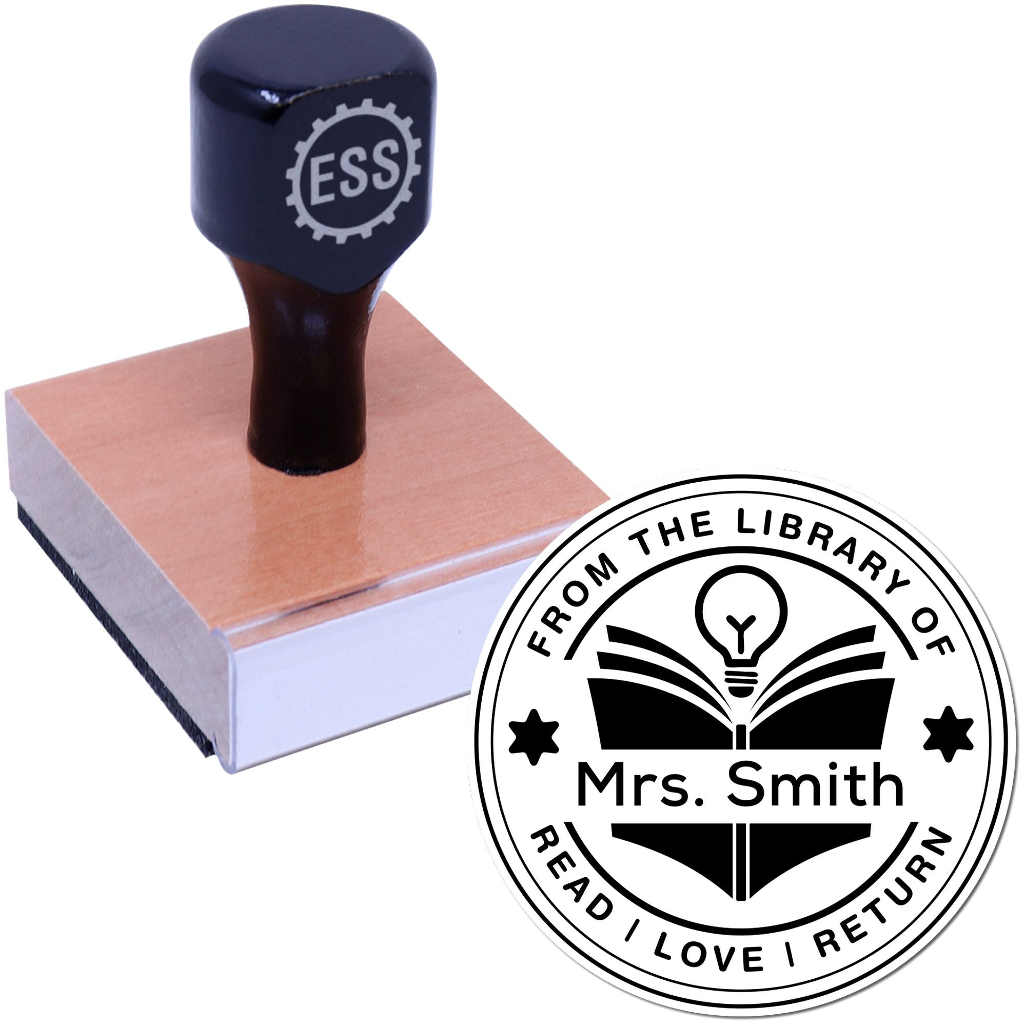Lightbulb Customized Teacher's Book Labeling Solution Stamp - Engineer Seal Stamps