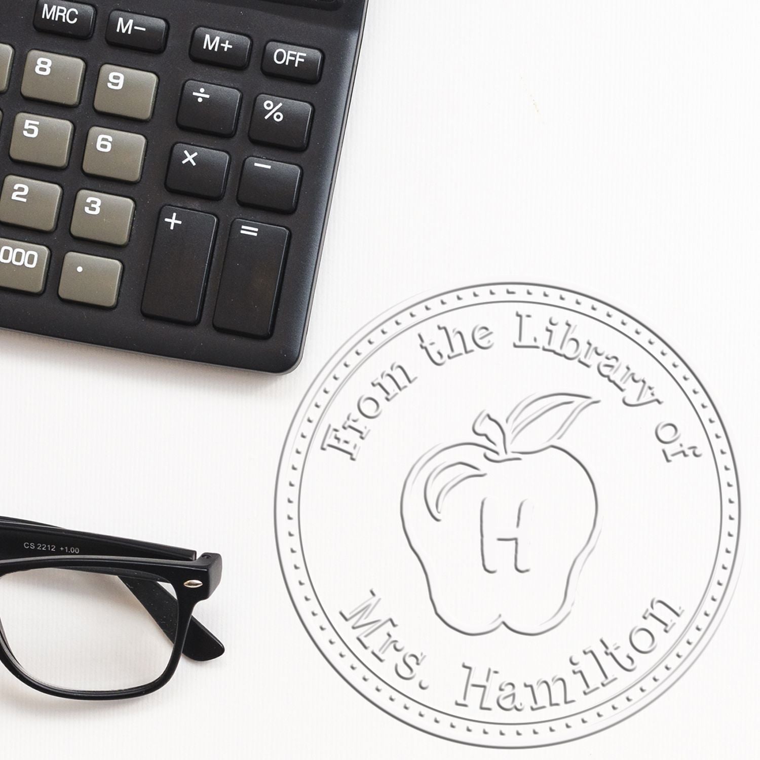 Handheld Classic Initial Customized Teacher Imprint For Books Seal
