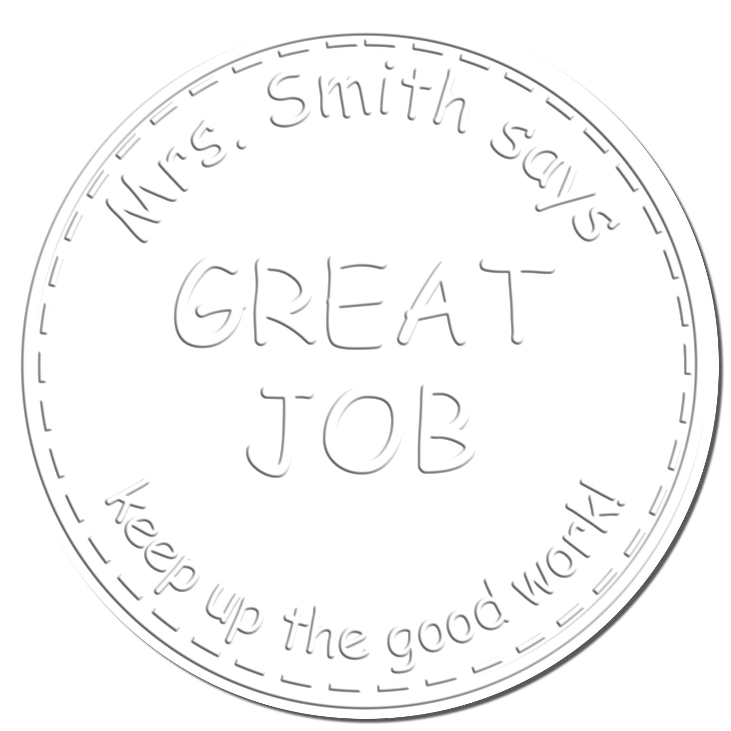 Handheld Great Job Customized Teacher Imprint For Books Embosser