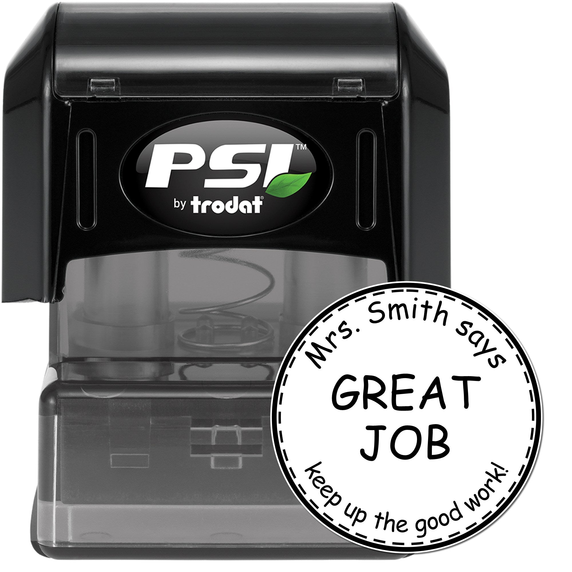 Great Job PSI Pre-Inked Personalizable Educator's Book Stamp - Engineer Seal Stamps