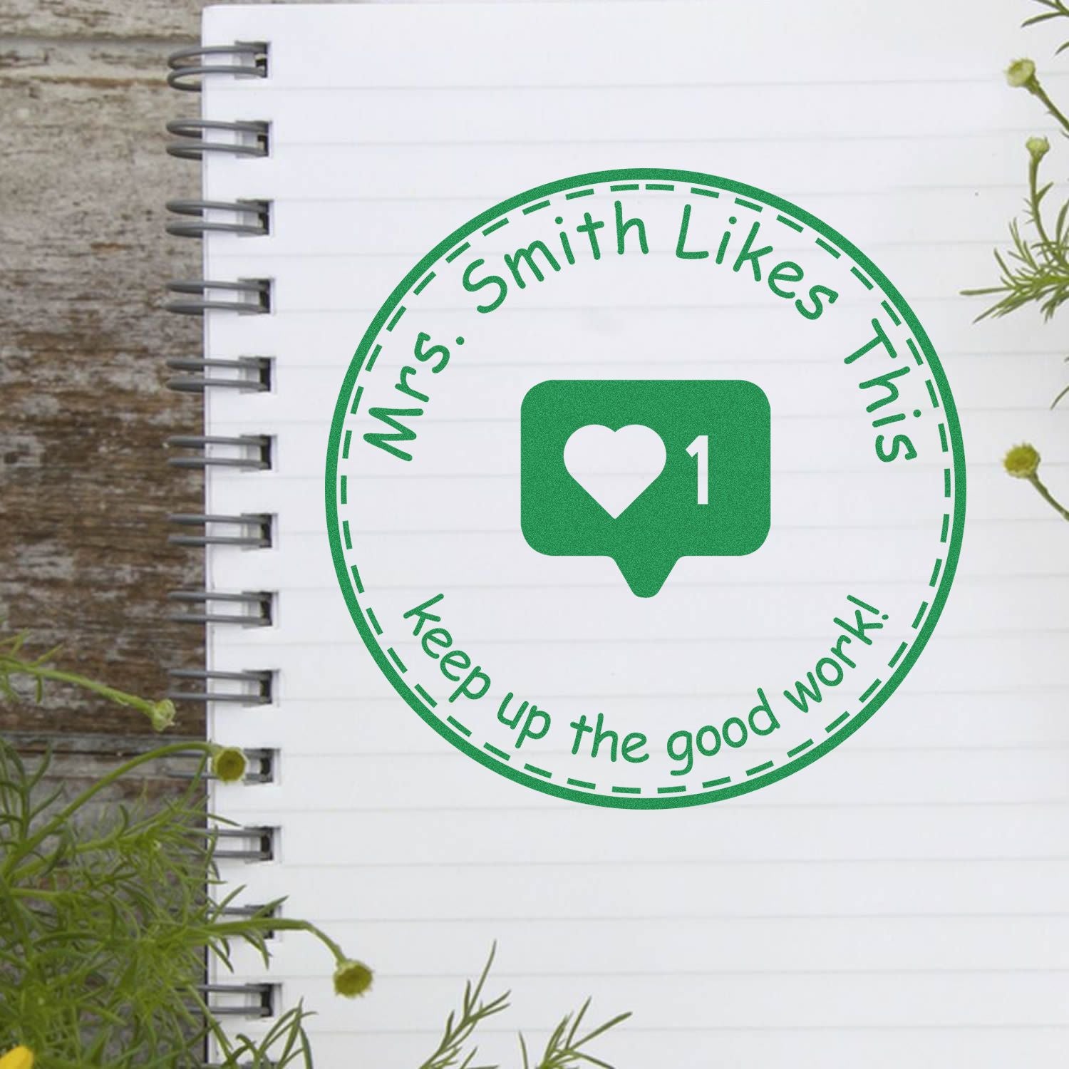 Instagram Self-Inking Custom This Book Belongs To For Teachers Stamp - Engineer Seal Stamps