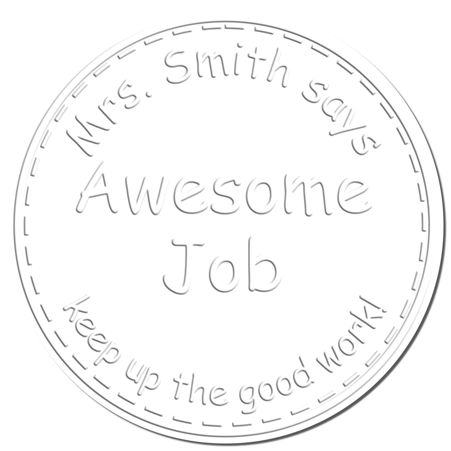 Handheld Awesome Job Customized Library Of Teacher Name Seal