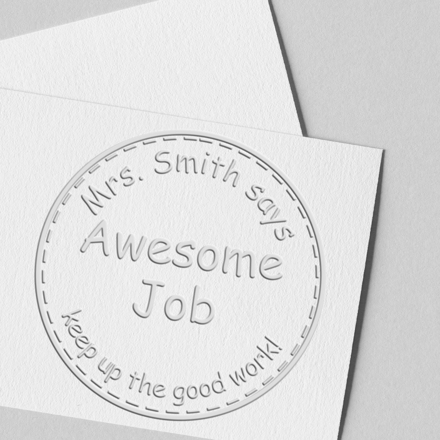 Handheld Awesome Job Customized Library Of Teacher Name Seal