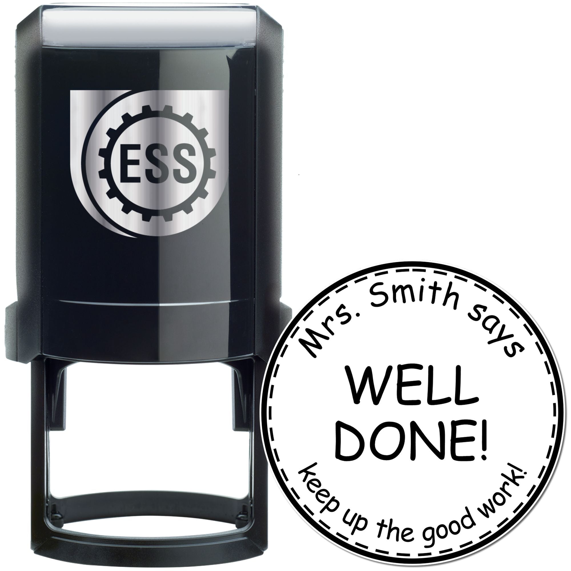 Well Done Self-Inking Custom For Teacher's Classroom Library Stamp