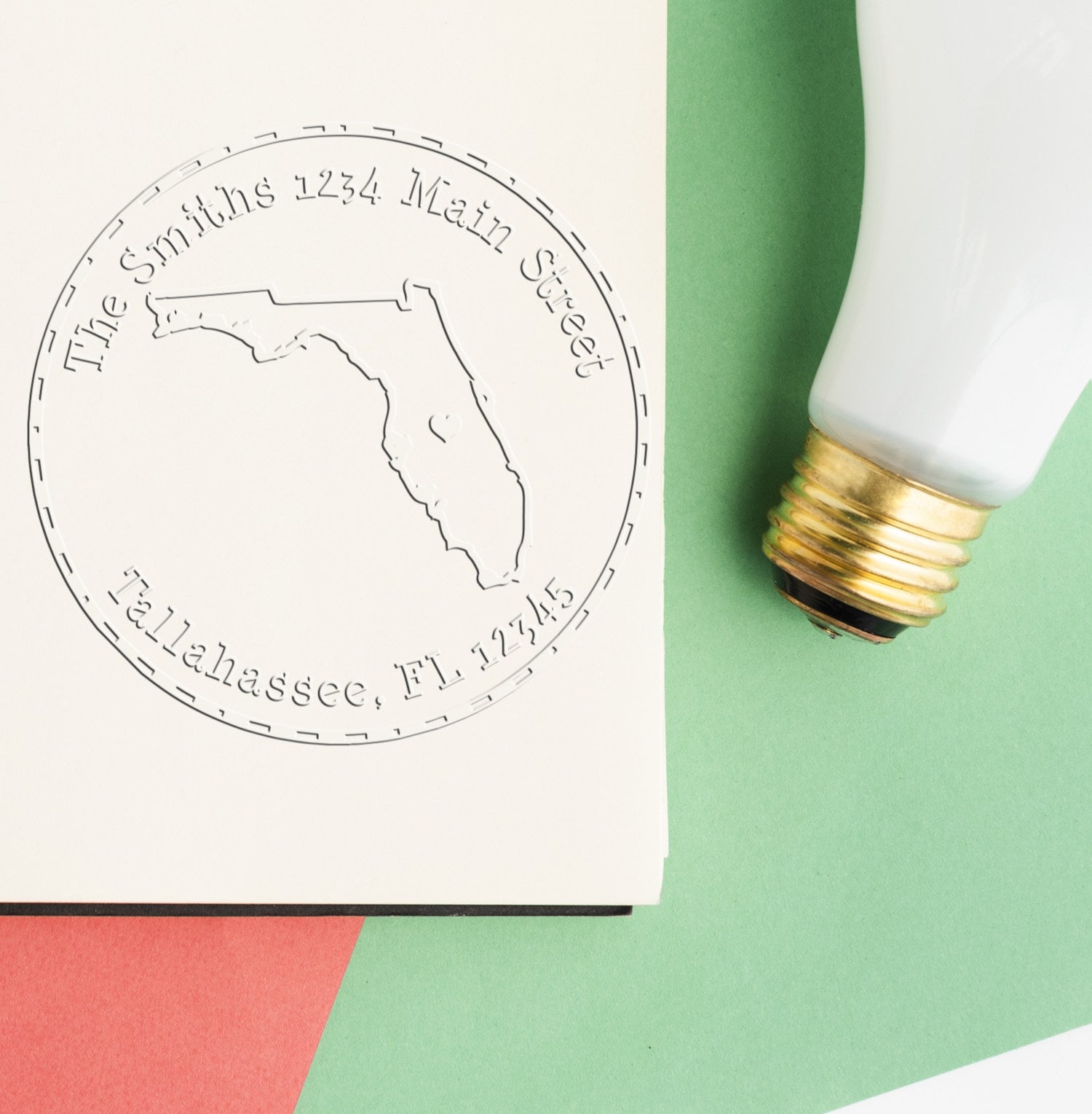 Hybrid Florida Personalizable Return Address Embosser - Engineer Seal Stamps