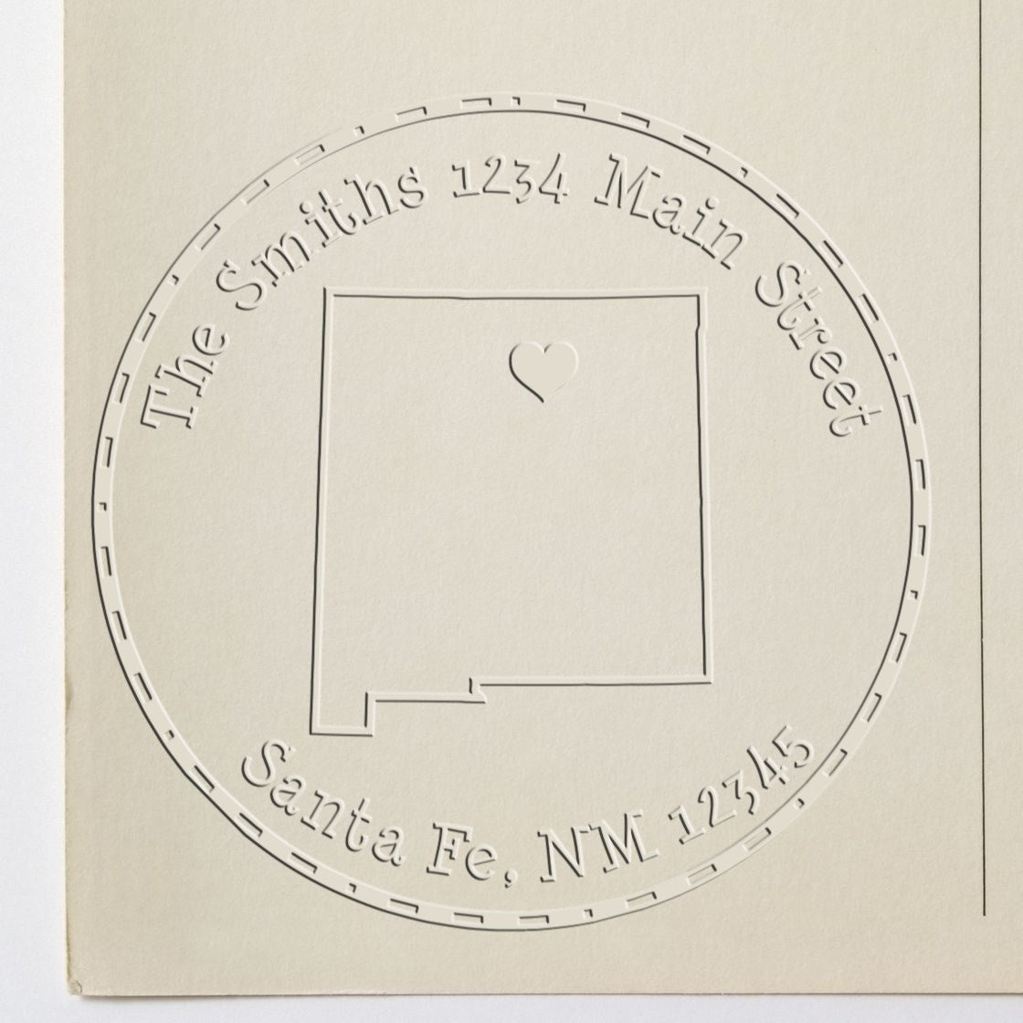 NM State Love Desk Handcrafted Home Address Embossing Seal - Engineer Seal Stamps