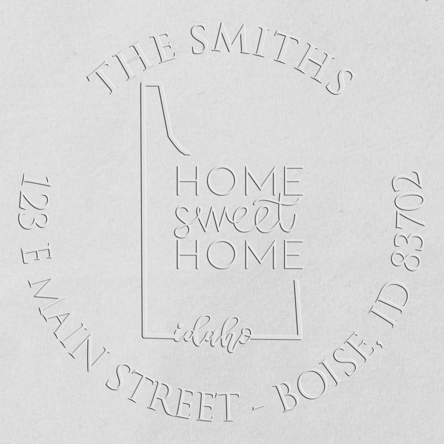 Desk ID Sweet Home Custom New Address Seal Stamp - Engineer Seal Stamps