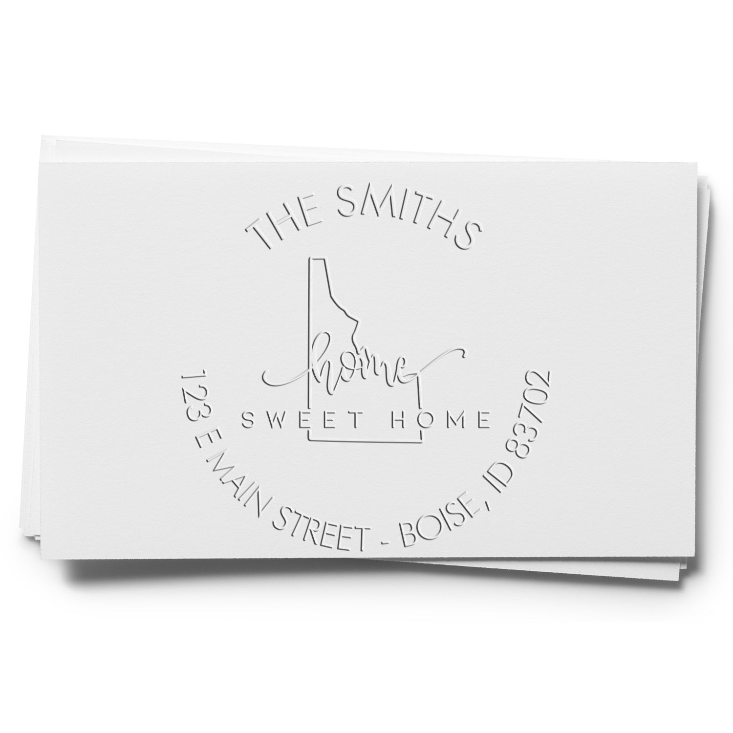 Sweet Home ID Soft Customized Name and Address Seal Stamp Embosser