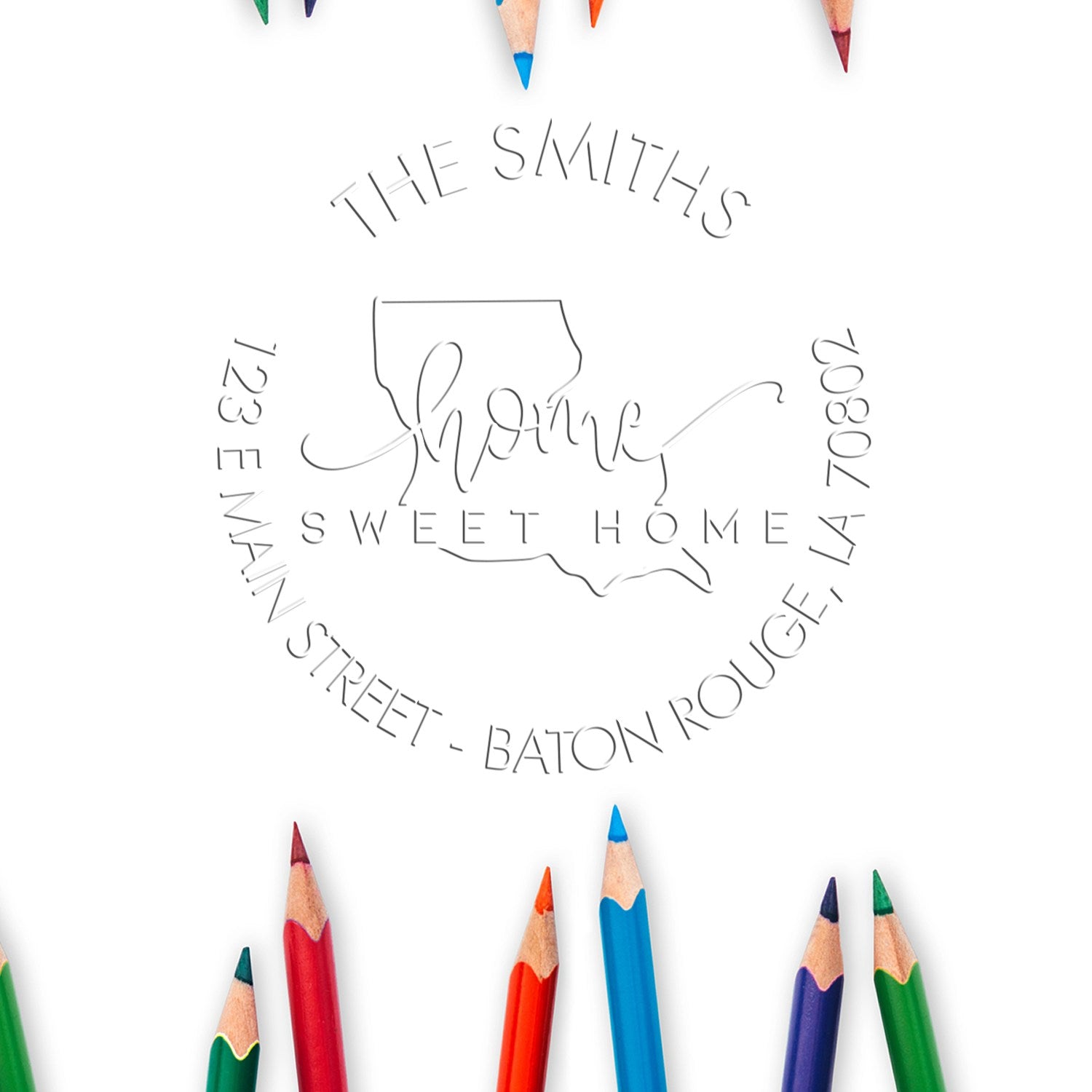 Sweet Home LA Soft Customized Name and Address Seal