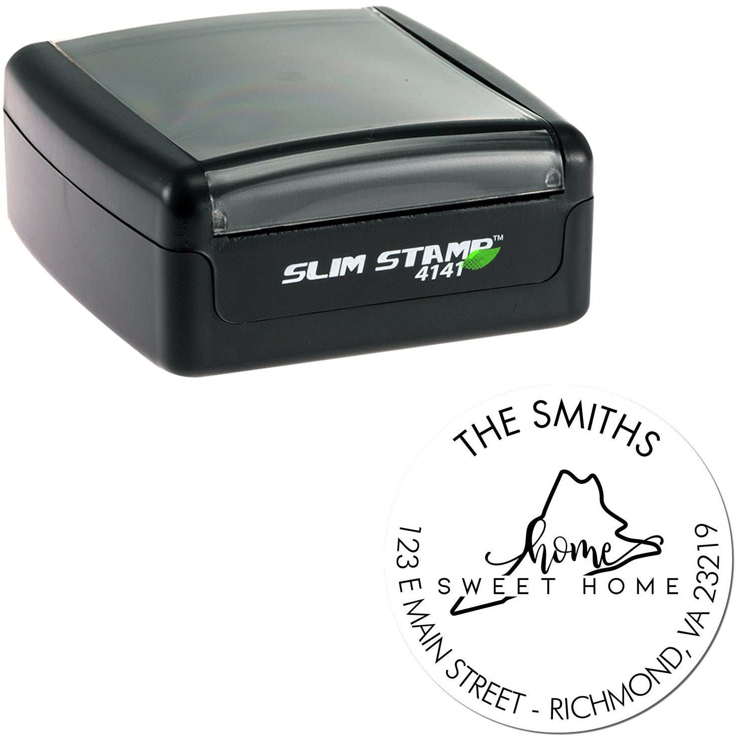 Slim Home Sweet Home for Virginia Address Return Pre-Inked Stamp ...