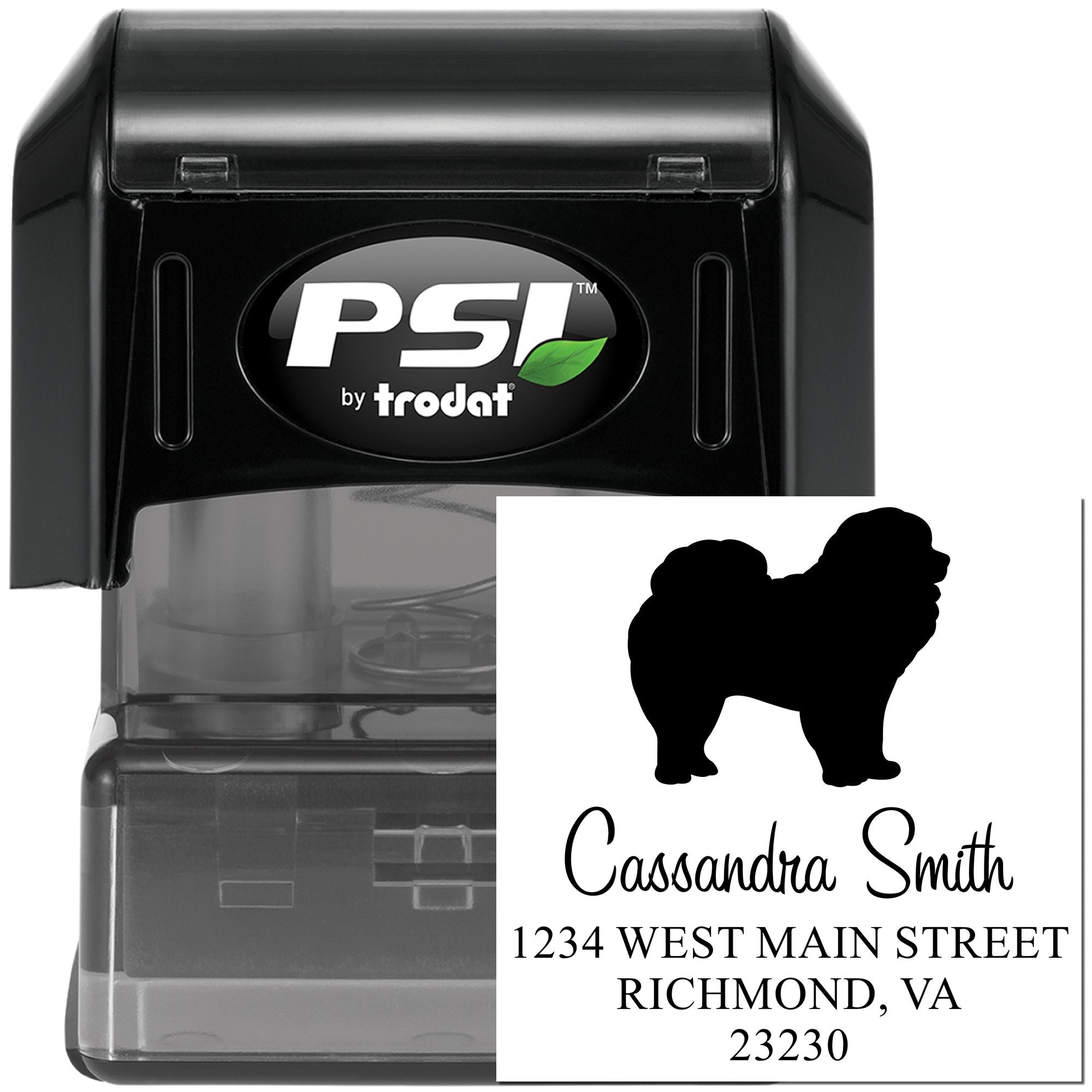 PSI Pre-Inked Chow Handcrafted High-Quality Address Stamp for Envelopes - Engineer Seal Stamps