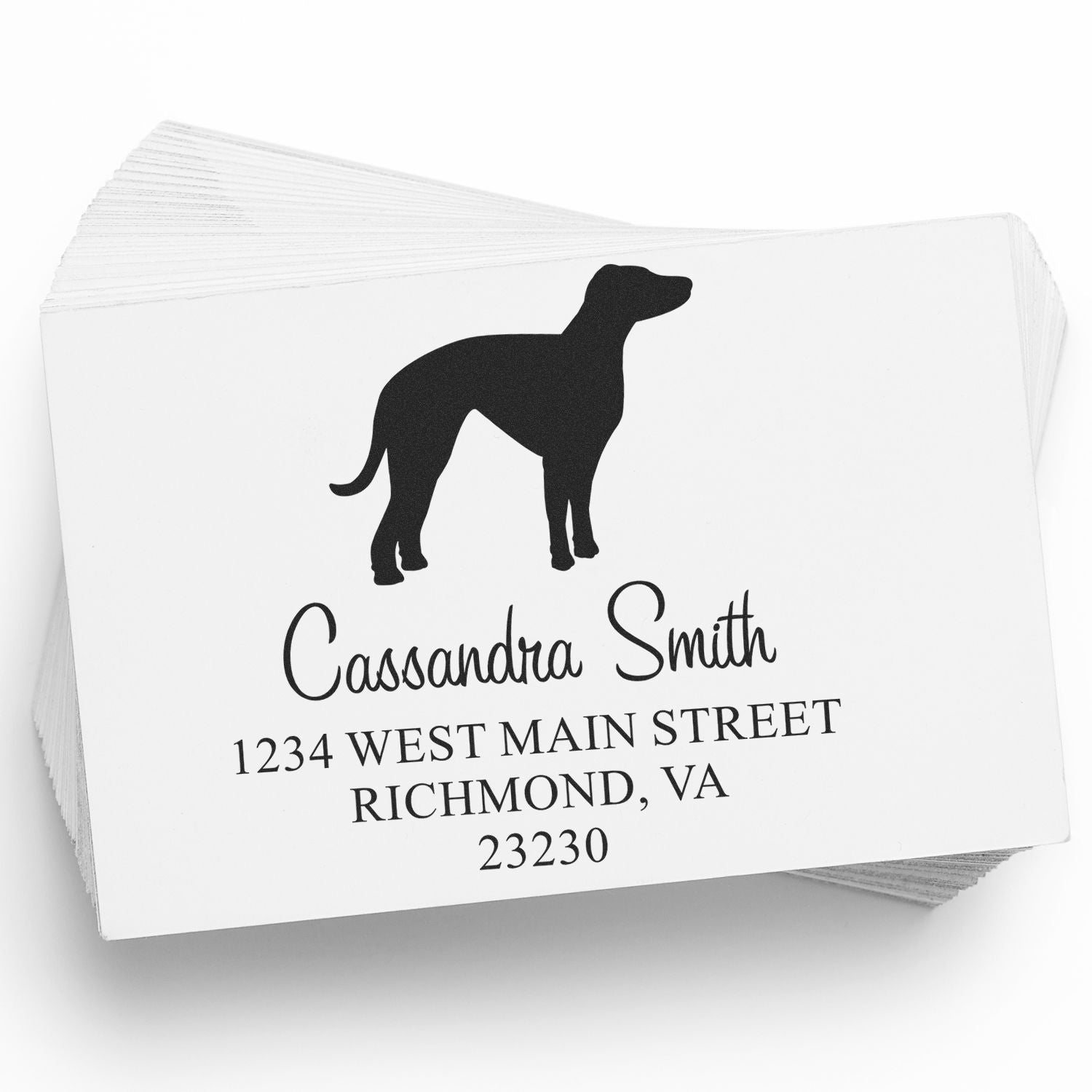 Self-Inking Whippet Customizable New Address Stamp for Envelopes