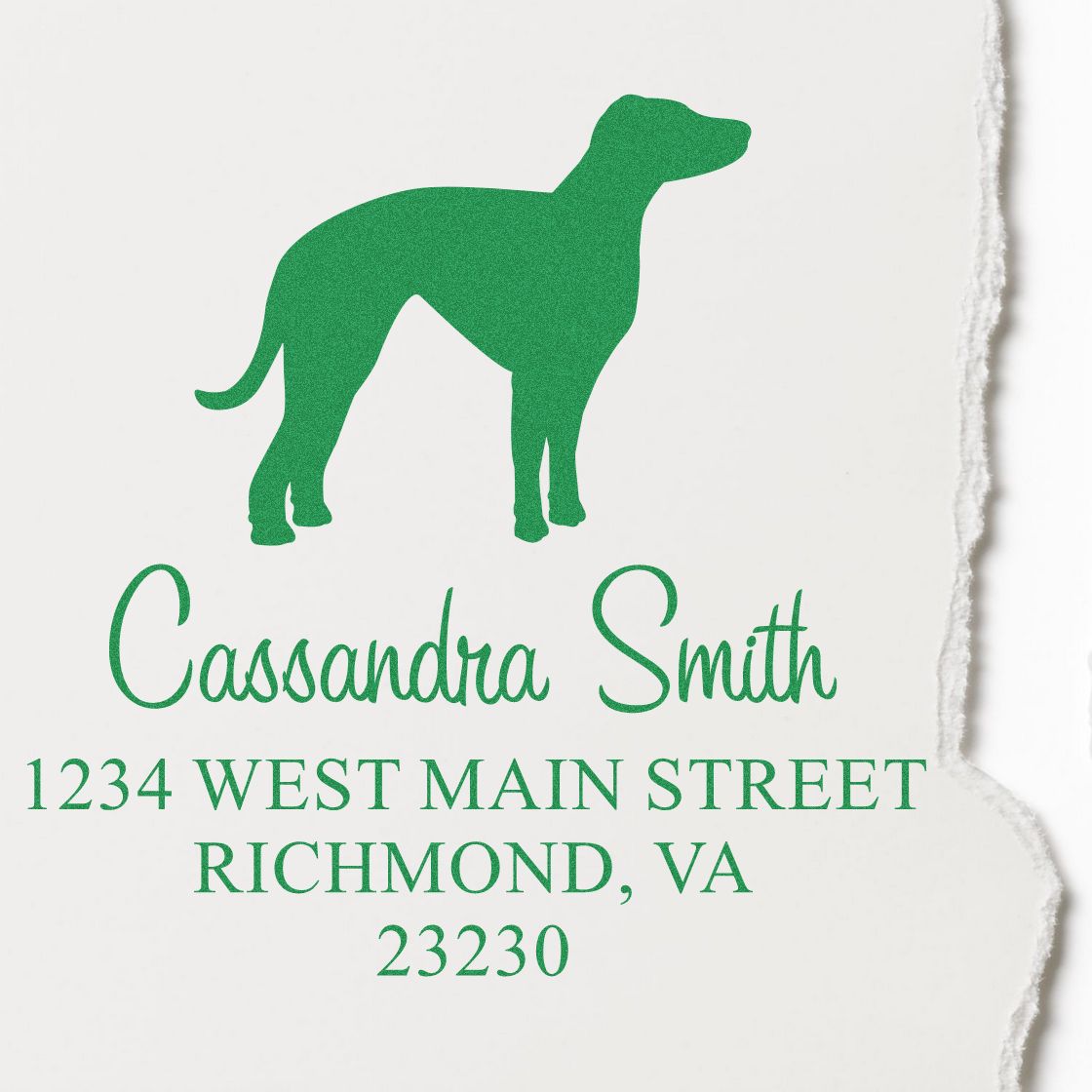 Self-Inking Whippet Customizable New Address Stamp for Envelopes