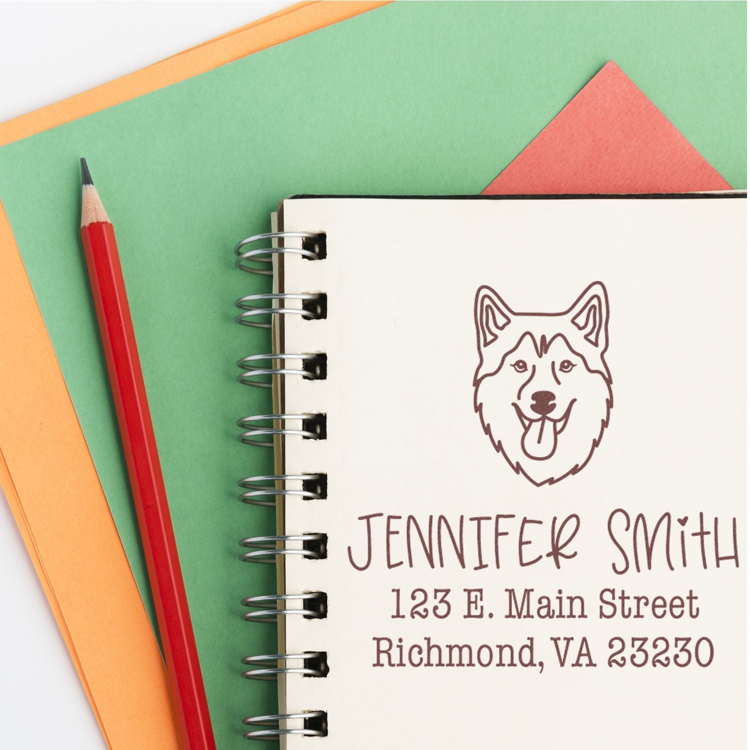 Self-Inking Husky Customized Address Label Stamp