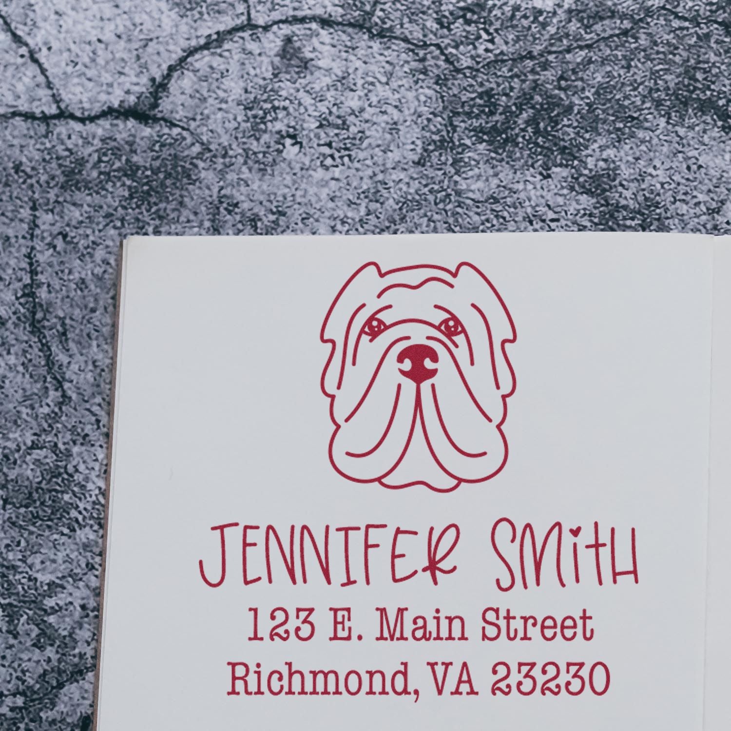 Self-Inking Sharpei Customized Custom Address Stamp for Envelopes