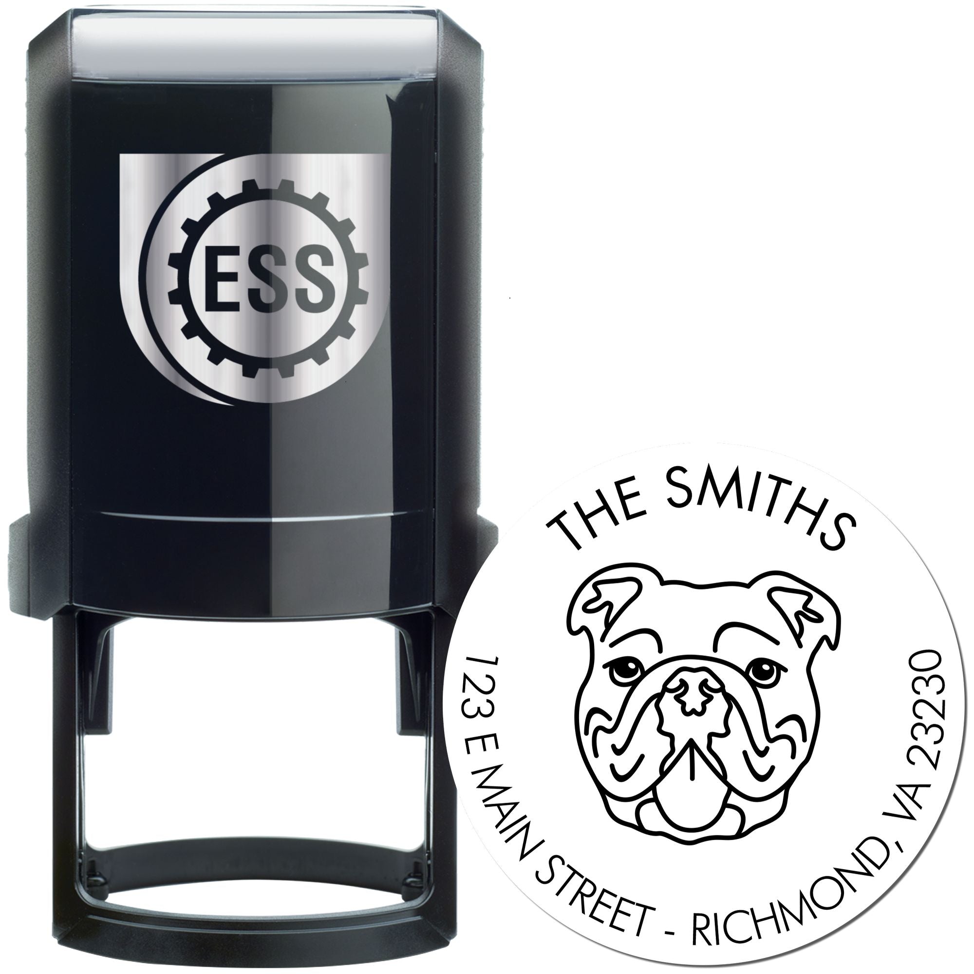 Self-Inking Bulldog Customized High-Quality Address Rubber Stamp