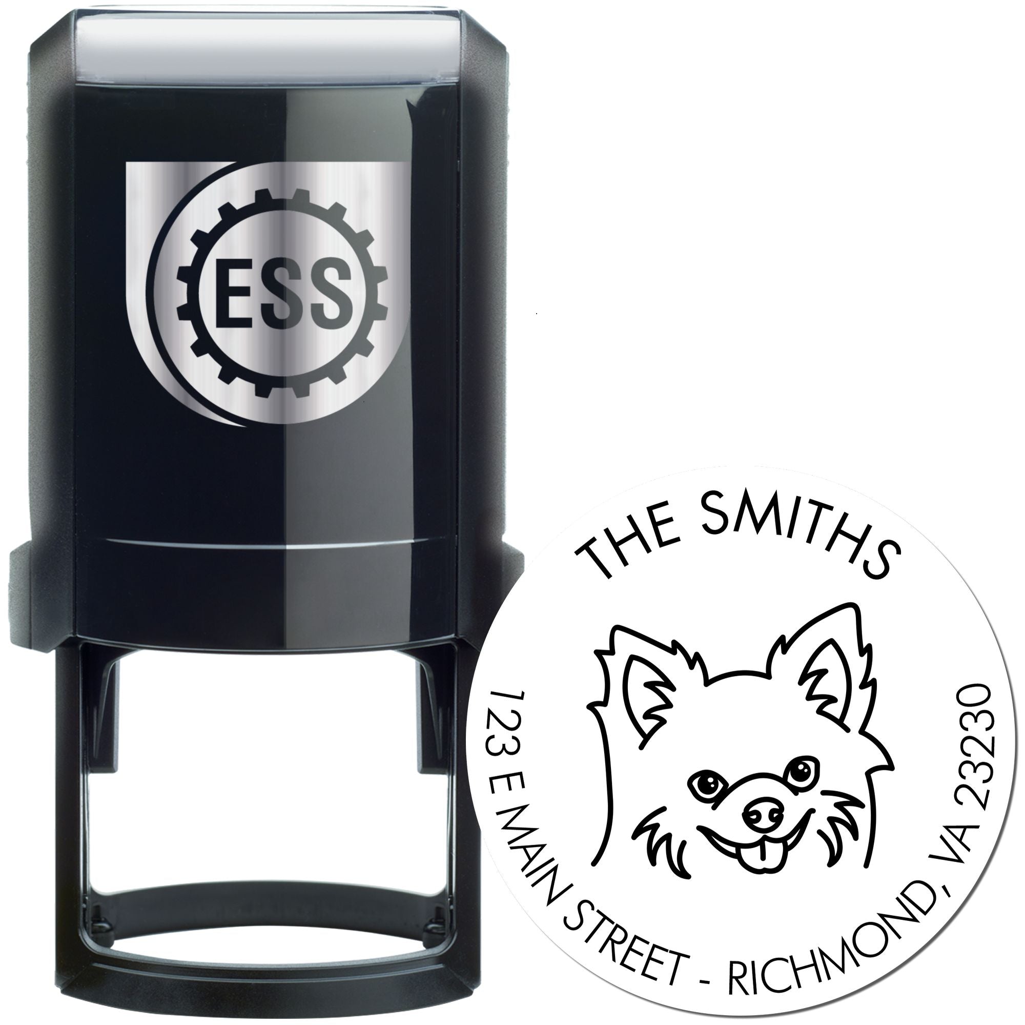 Self-Inking Chihuahua Customized High-Quality Address Stamper