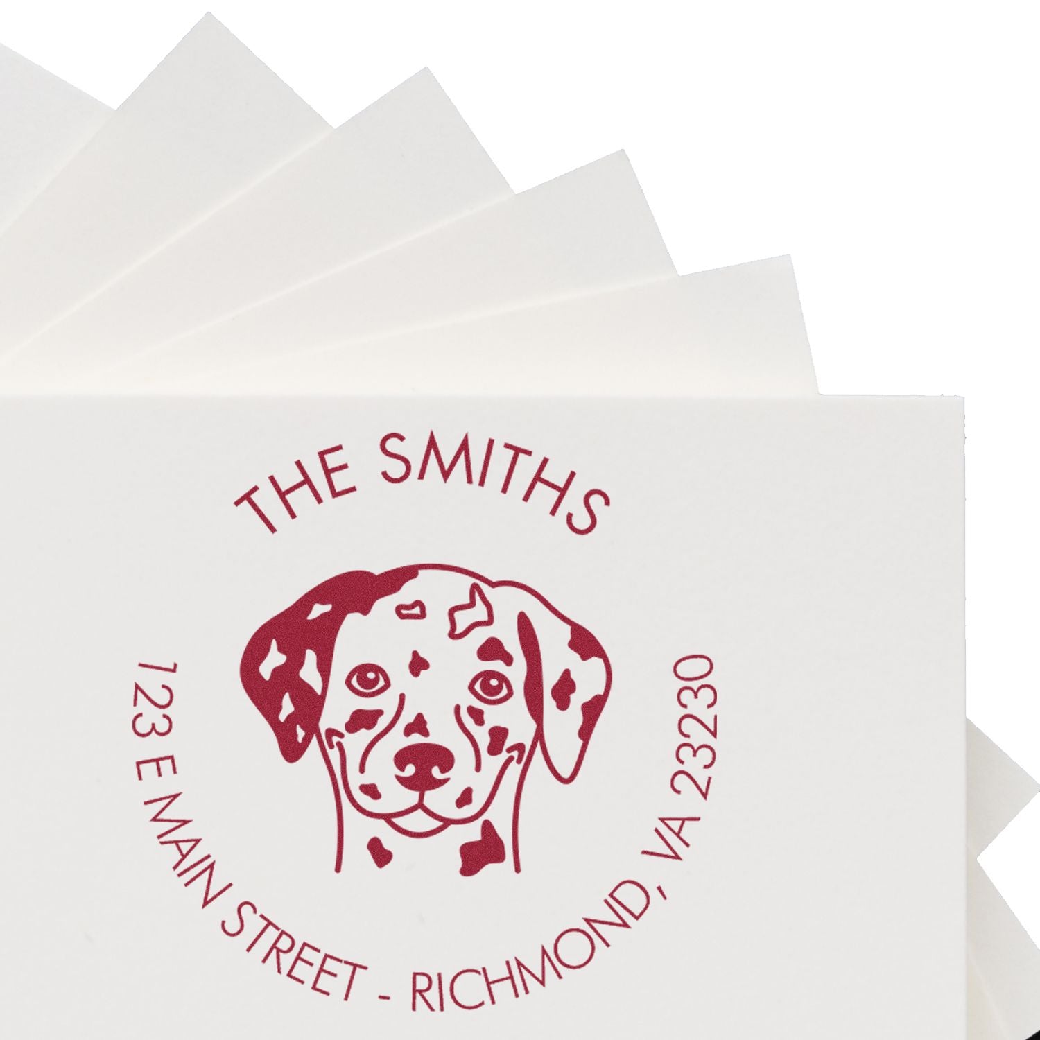 Self-Inking Dalmatian Customized Home Address Stamp for Envelopes