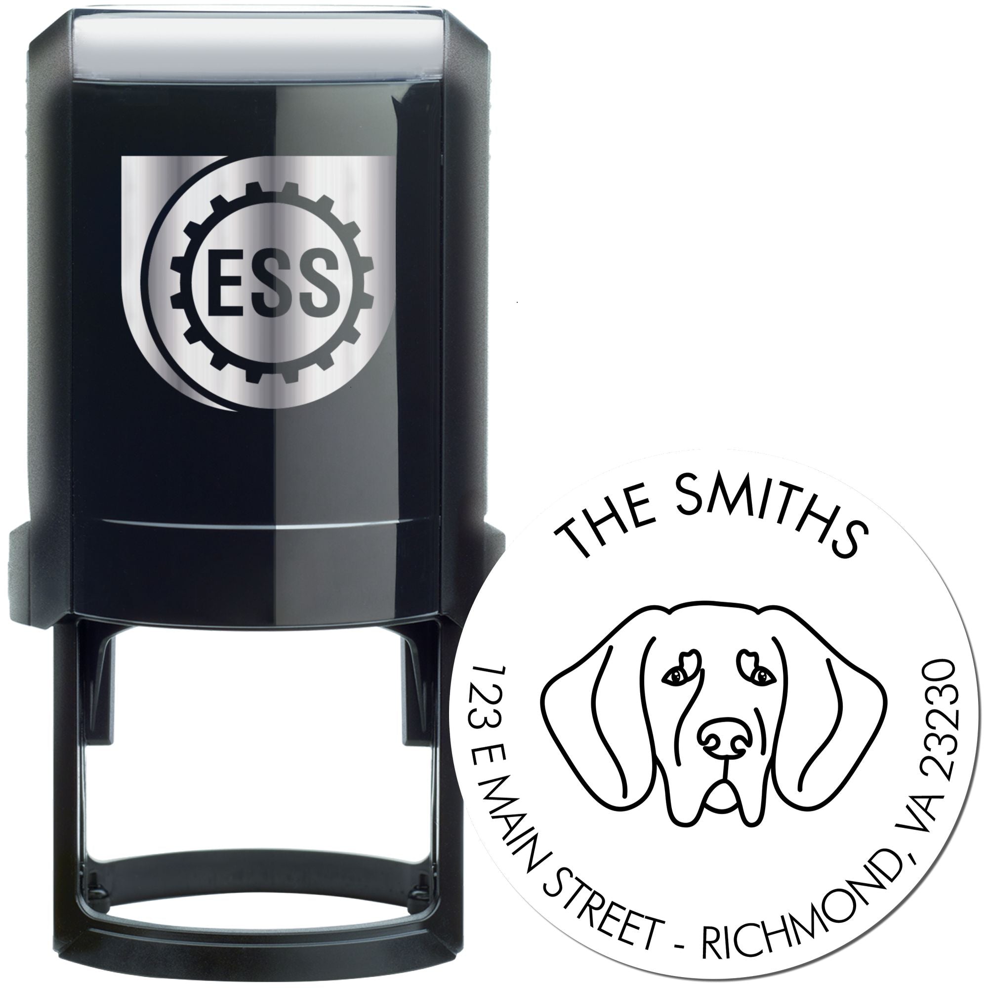 Self-Inking Great Dane Customized Inked Stamp