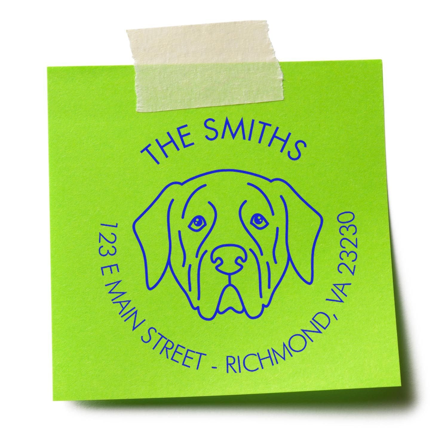 Slim Pre-Inked Mastiff Personalized Mail Address Stamp for Envelopes