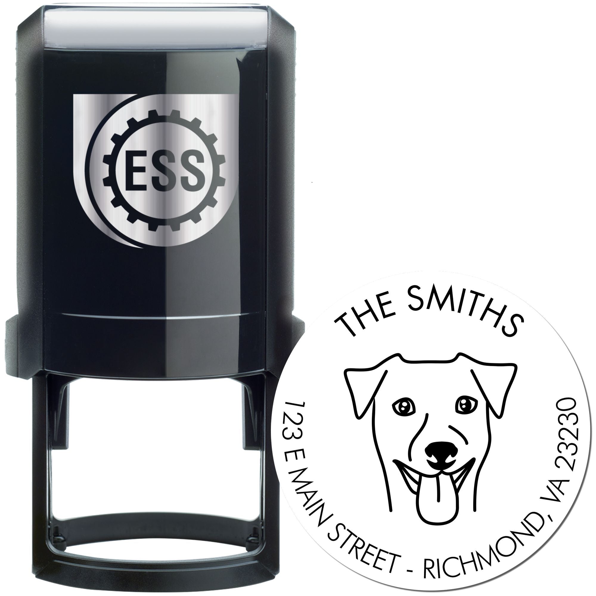 Self-Inking Rhodesian Ridgeback Customized Mailing Address Stamp for Envelopes