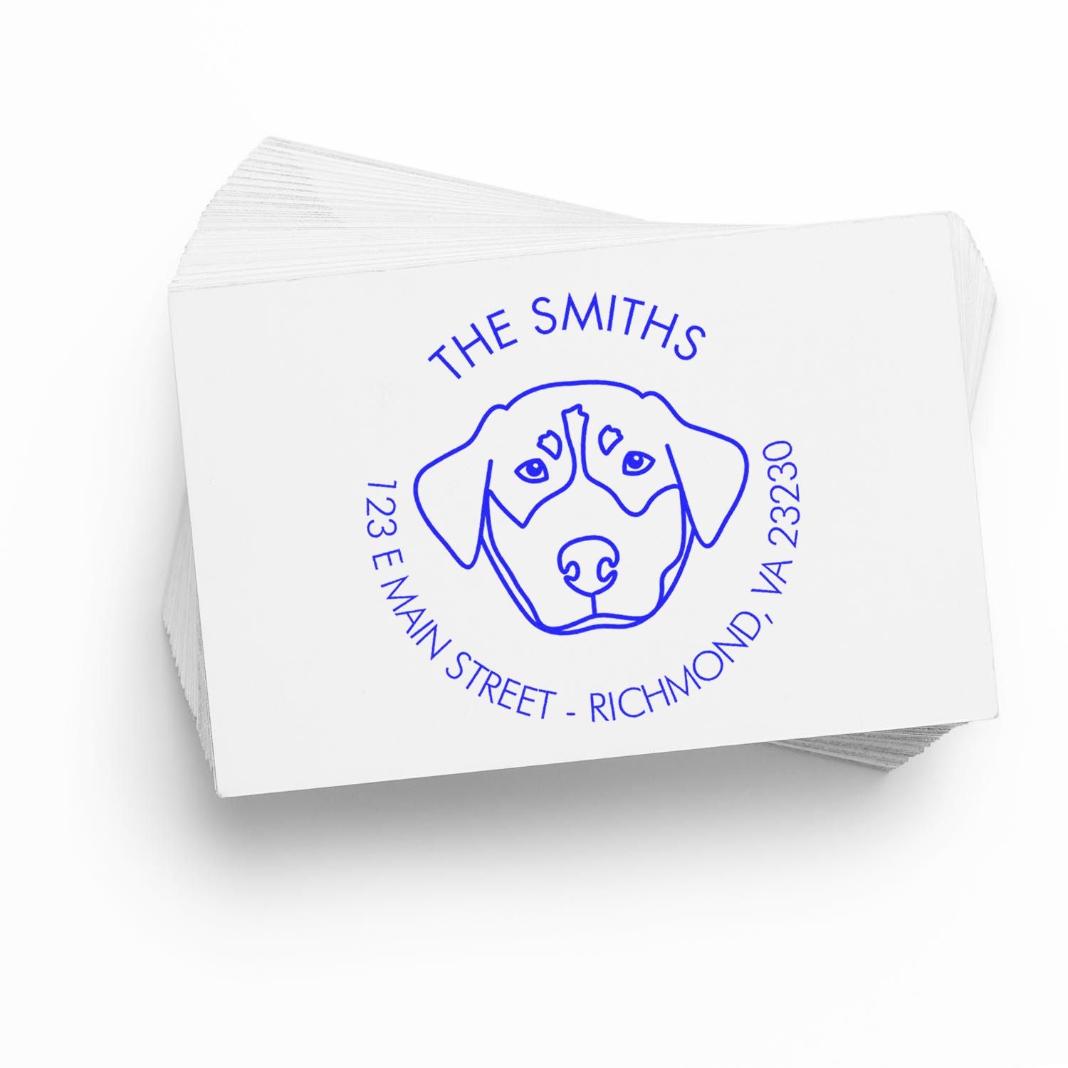 Wood Handle Rottweiler Custom Made High-Quality Address Stamp for Envelopes