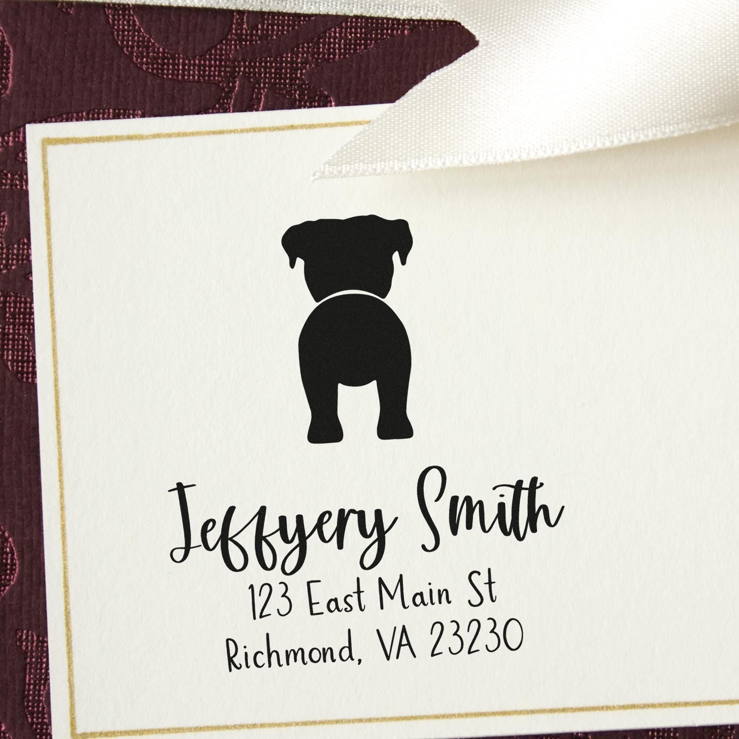 Self-Inking Boxer Custom-Made Address Label Stamper