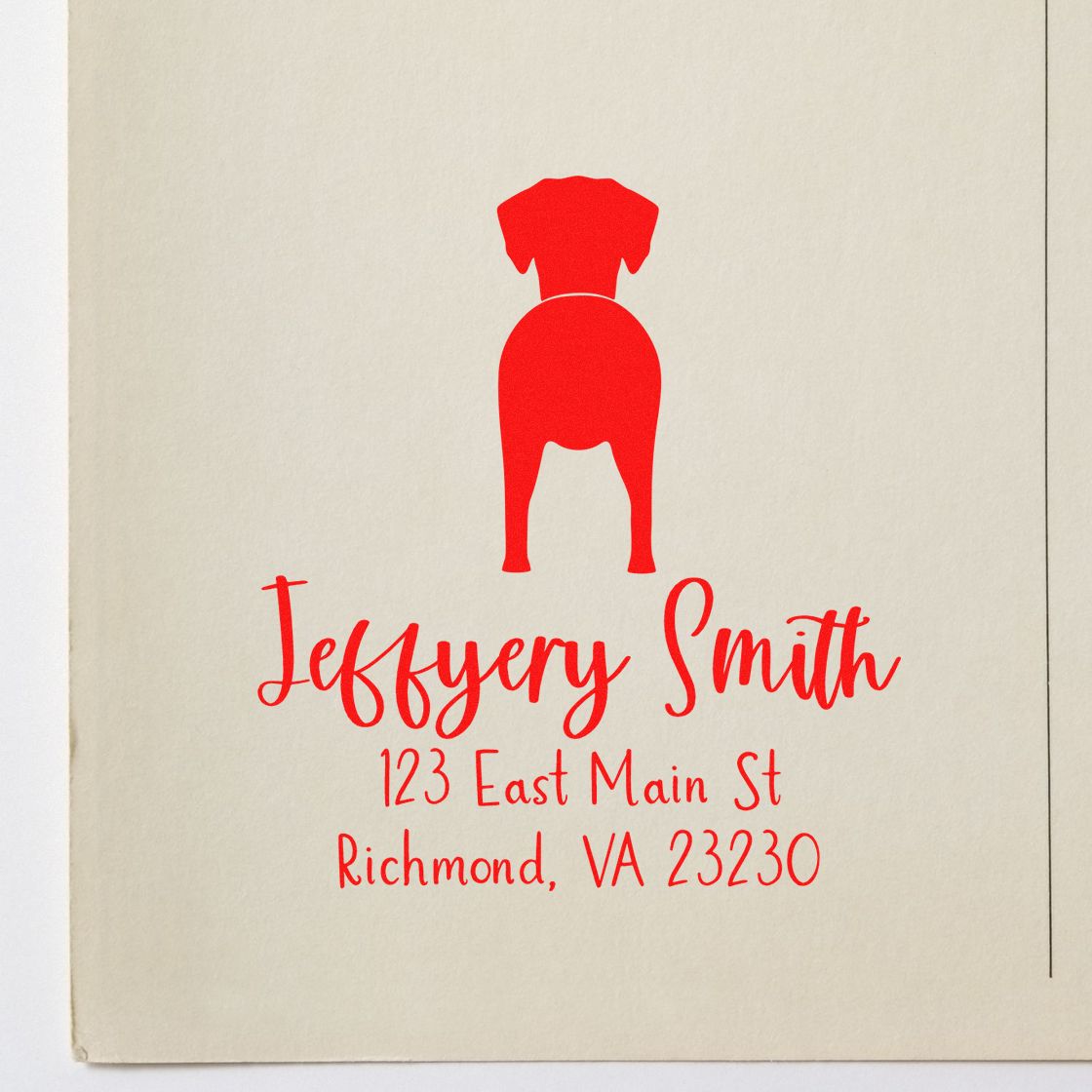 Self-Inking Dalmatian Custom-Made Address Stamp for Envelopes