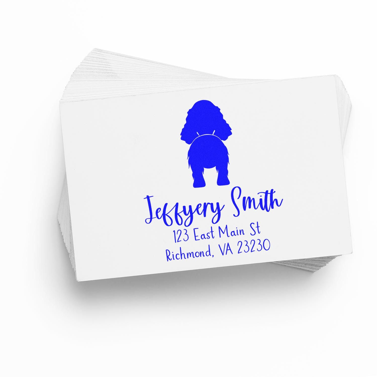 Slim Pre-Inked English Cocker Spaniel Stamp for Envelopes