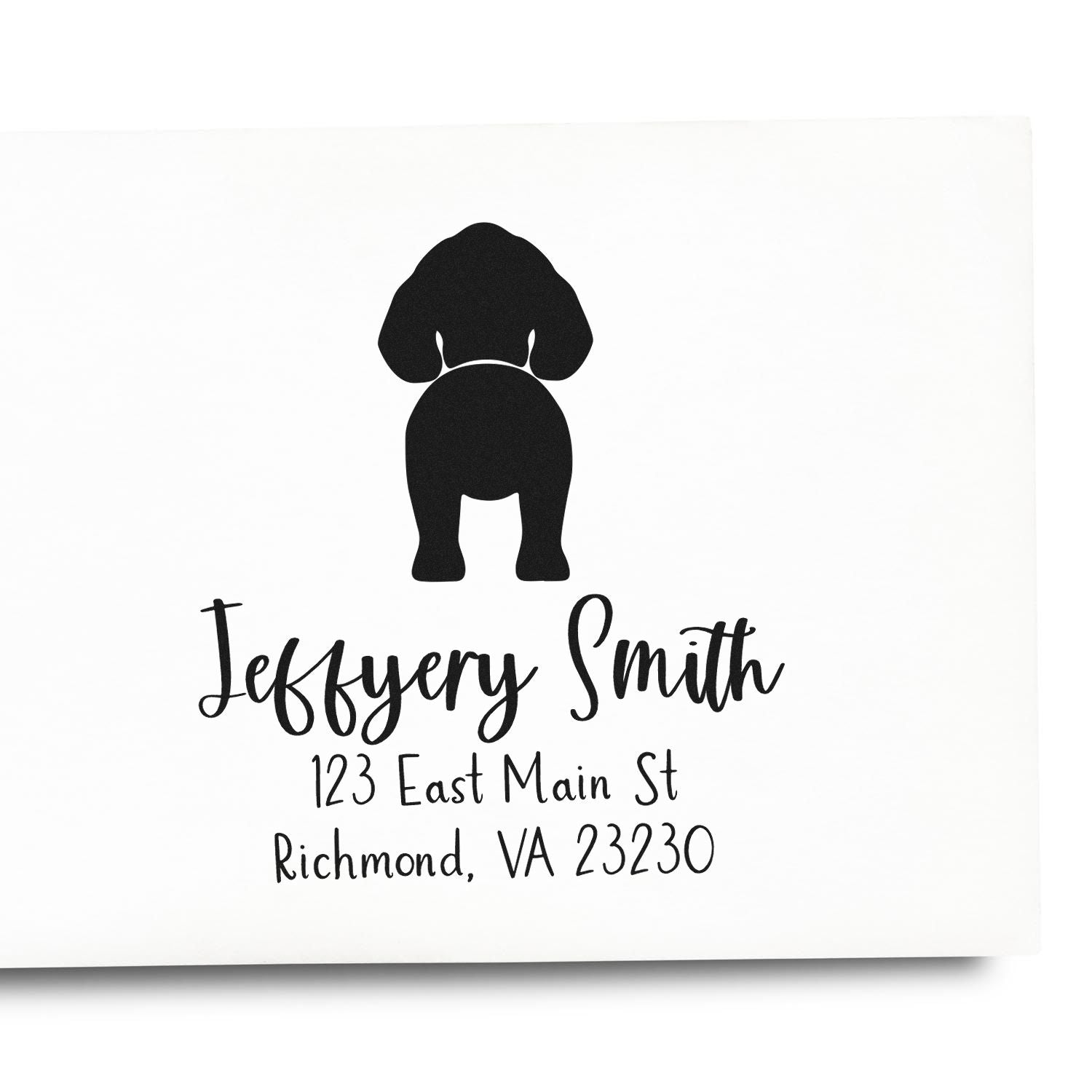 Self-Inking English Springer Spaniel Custom-Made Custom Address Rubber Stamp