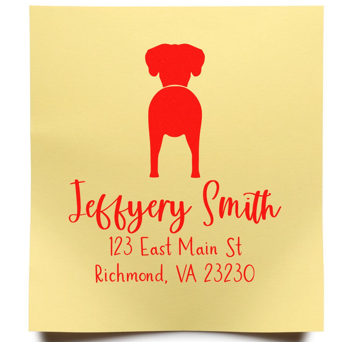 Self-Inking Great Dane Cropped Ears Custom-Made Custom Return Address Stamp for Envelopes