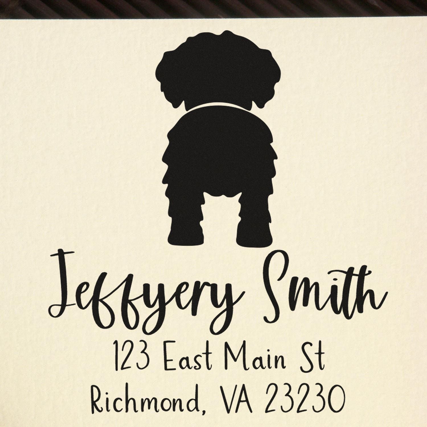 Self-Inking Havanese Custom-Made Dog Design Address Stamp