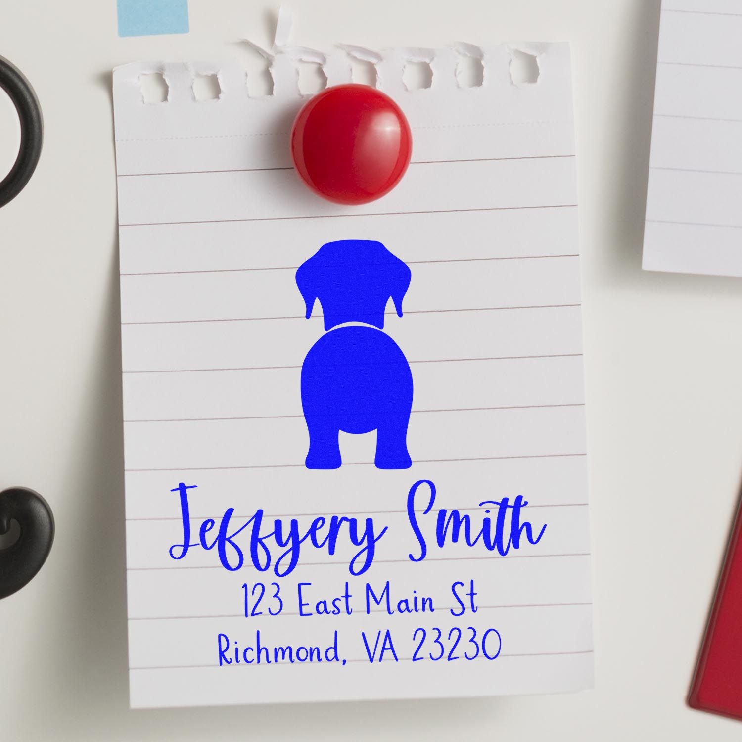 Self-Inking Labrador Custom-Made Dog Lover's Address Stamp for Envelopes