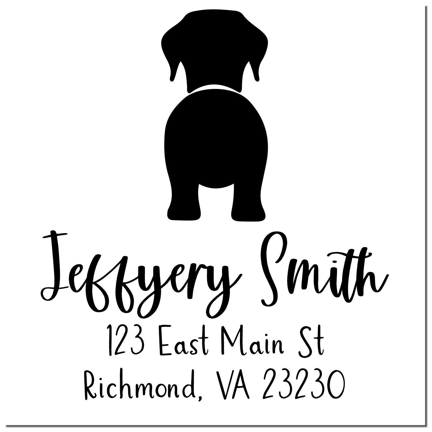 Self-Inking Labrador Custom-Made Dog Lover's Address Stamp for Envelopes