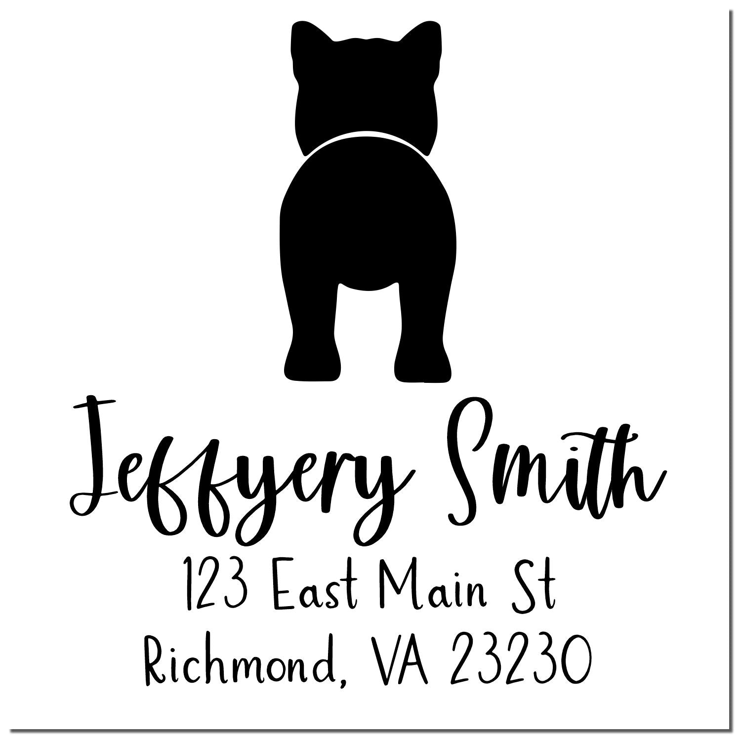 PSI Pre-Inked Shiba Inu Made-to-Order Return Address Rubber Stamp - Engineer Seal Stamps