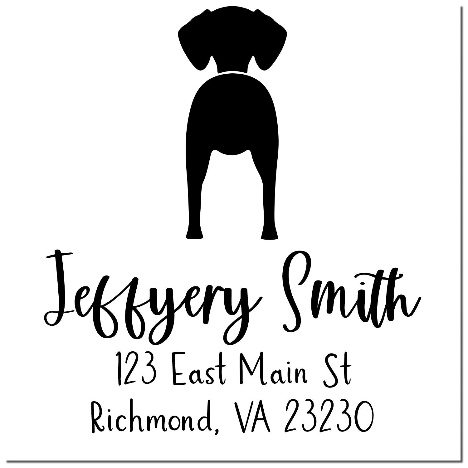 Self-Inking Vizsla Custom-Made Home Address Stamp for Envelopes