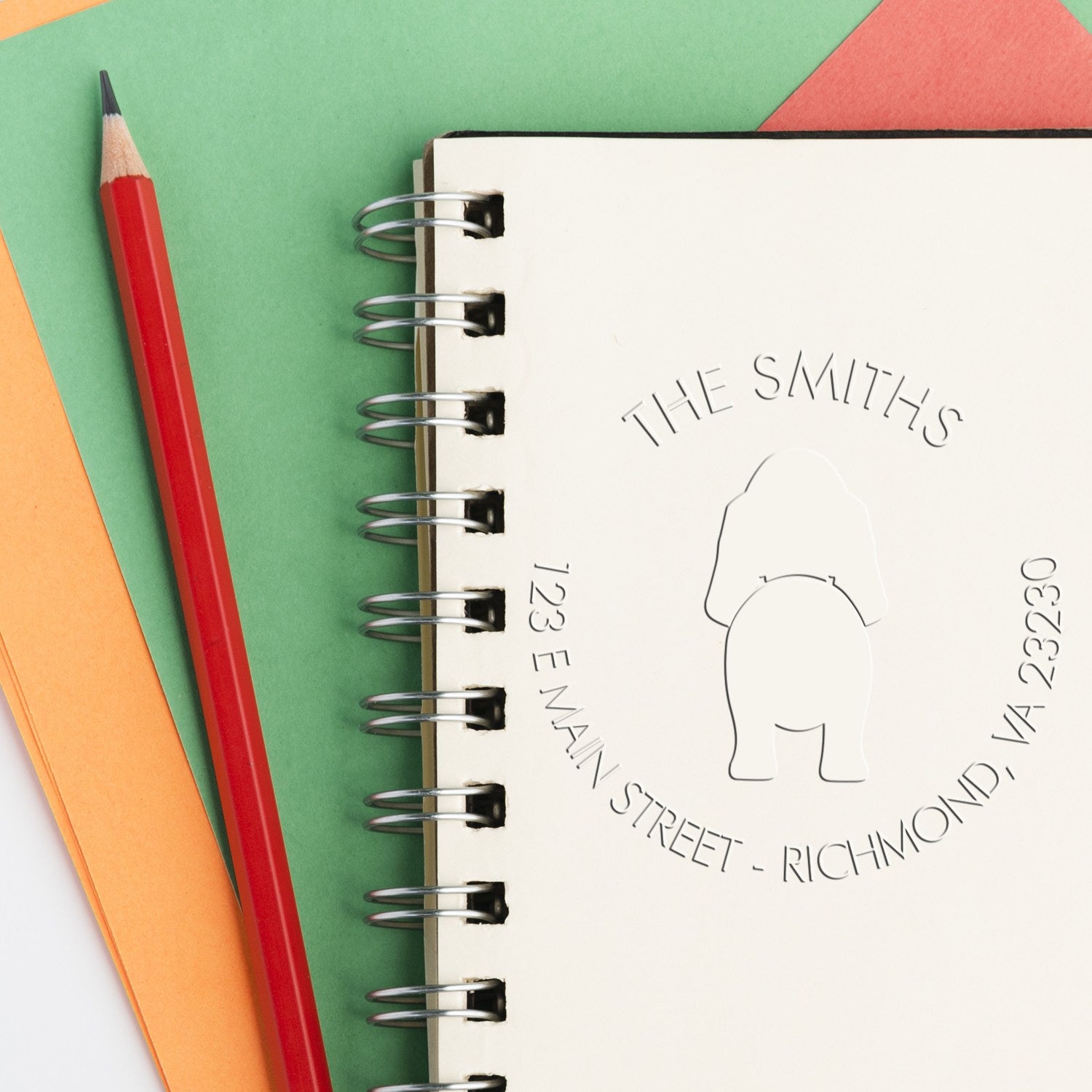 Hybrid Basset Hound Dog Custom Mailing Seal - Engineer Seal Stamps