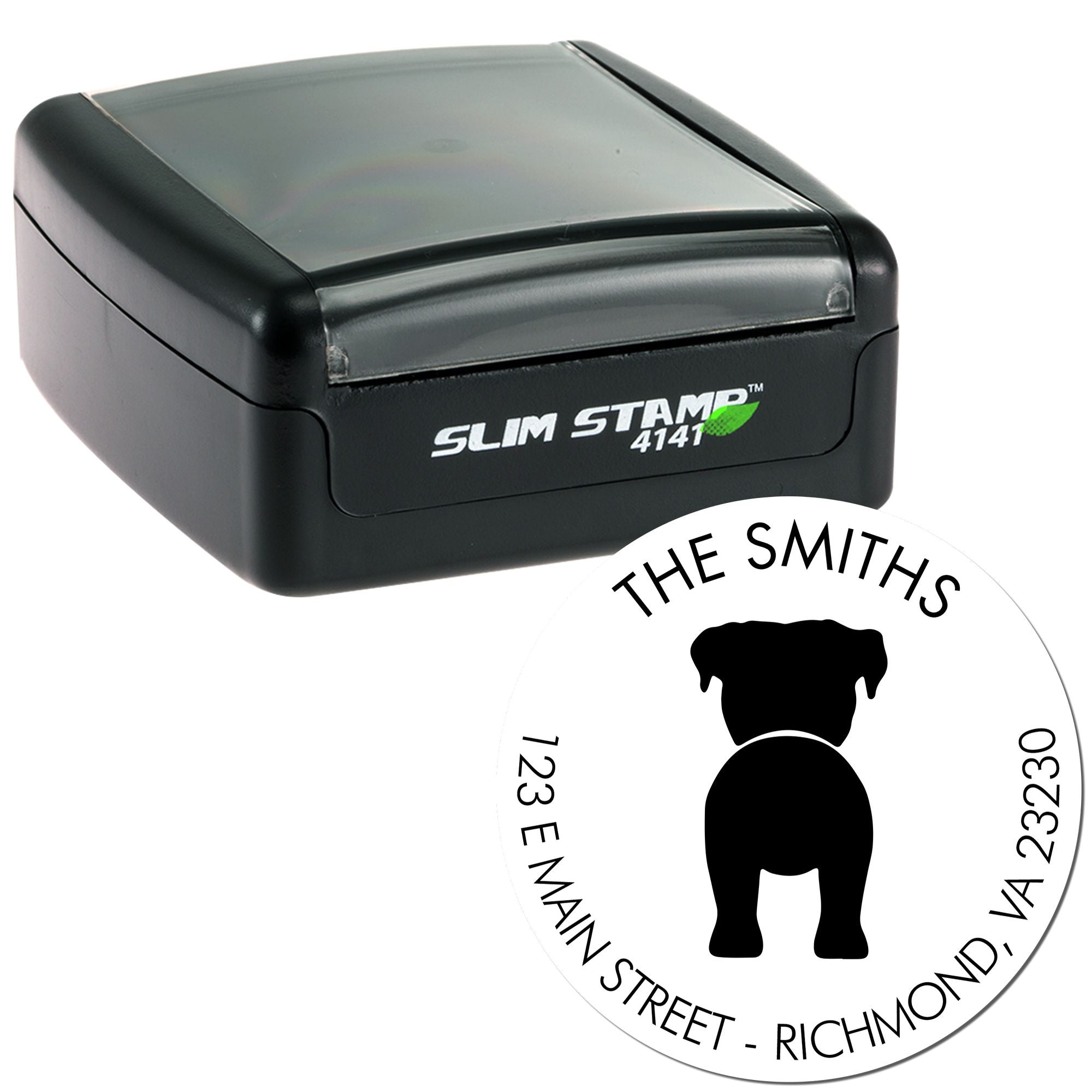 Slim Pre-Inked Boxer Custom Mailing Stamp