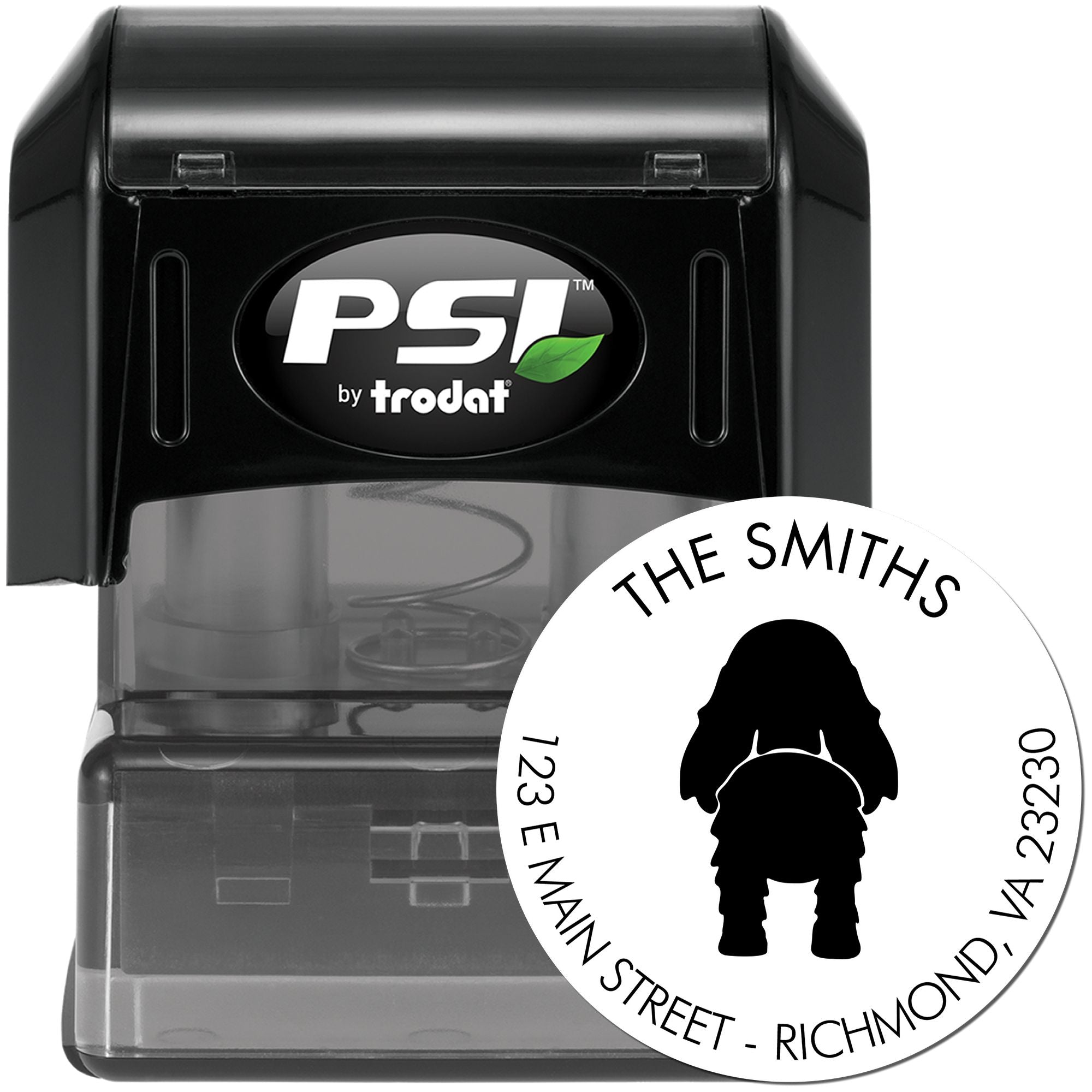 PSI Pre-Inked Cocker Spaniel Mailing Address Stamper - Engineer Seal Stamps